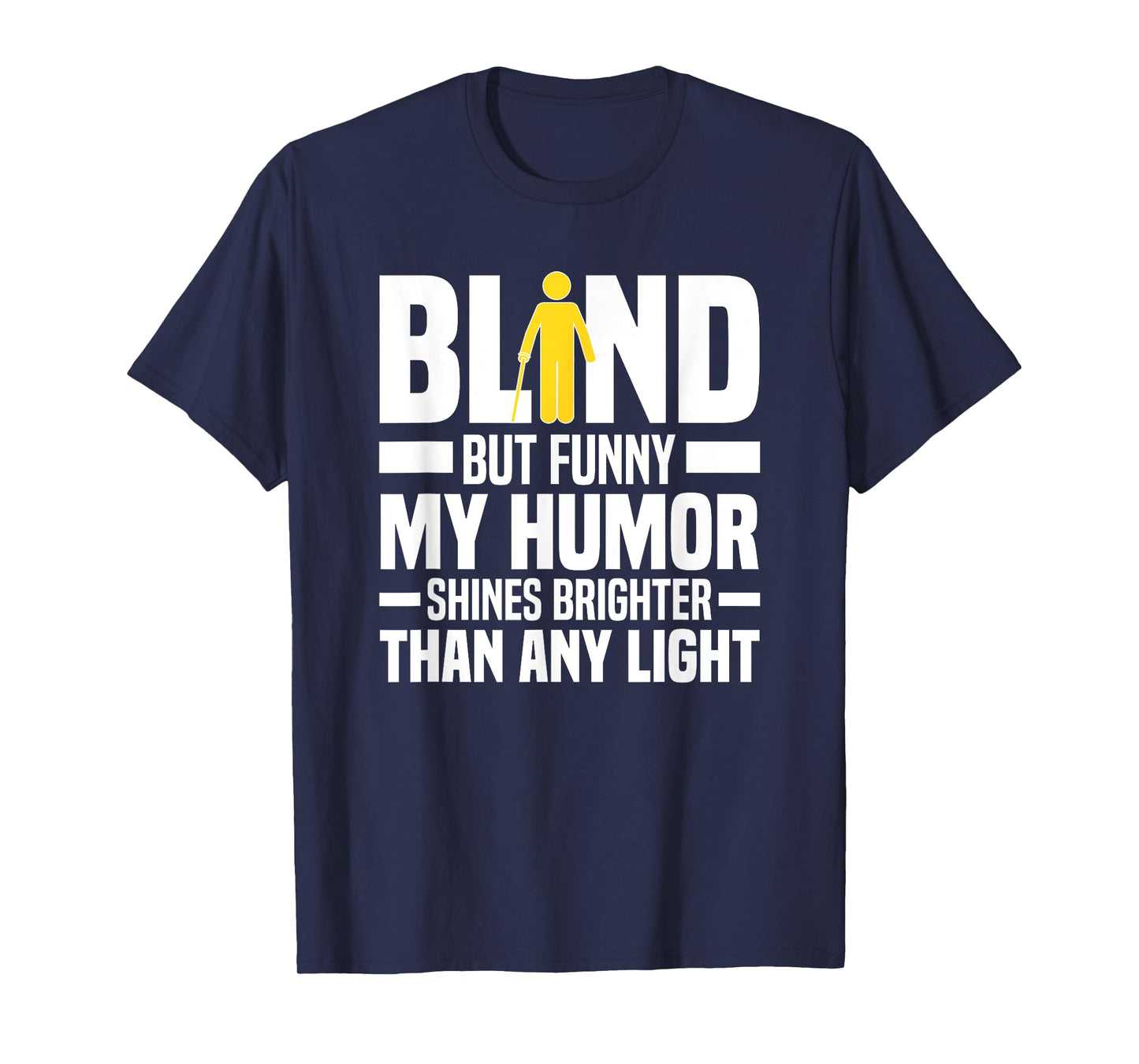 Funny Blind Braille Visually Impaired Blindness T-Shirt