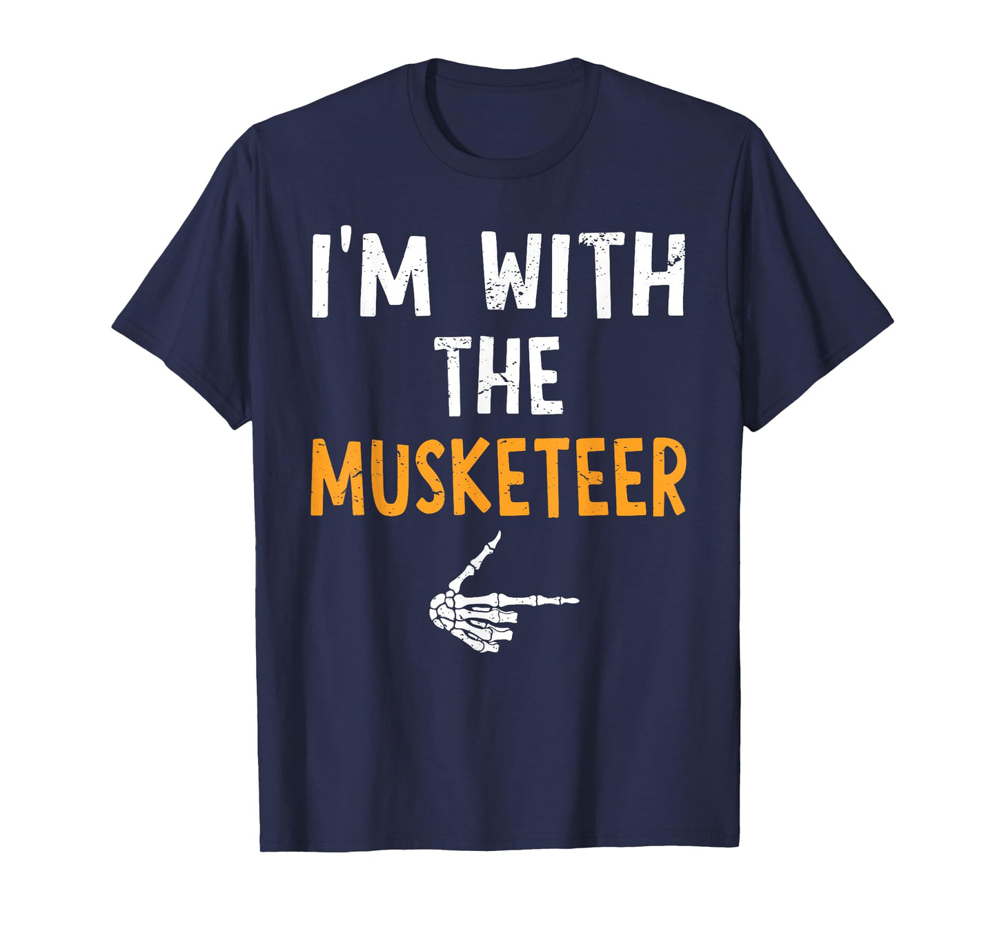 I'm with The Musketeer Costume Halloween Matching Couple T-Shirt