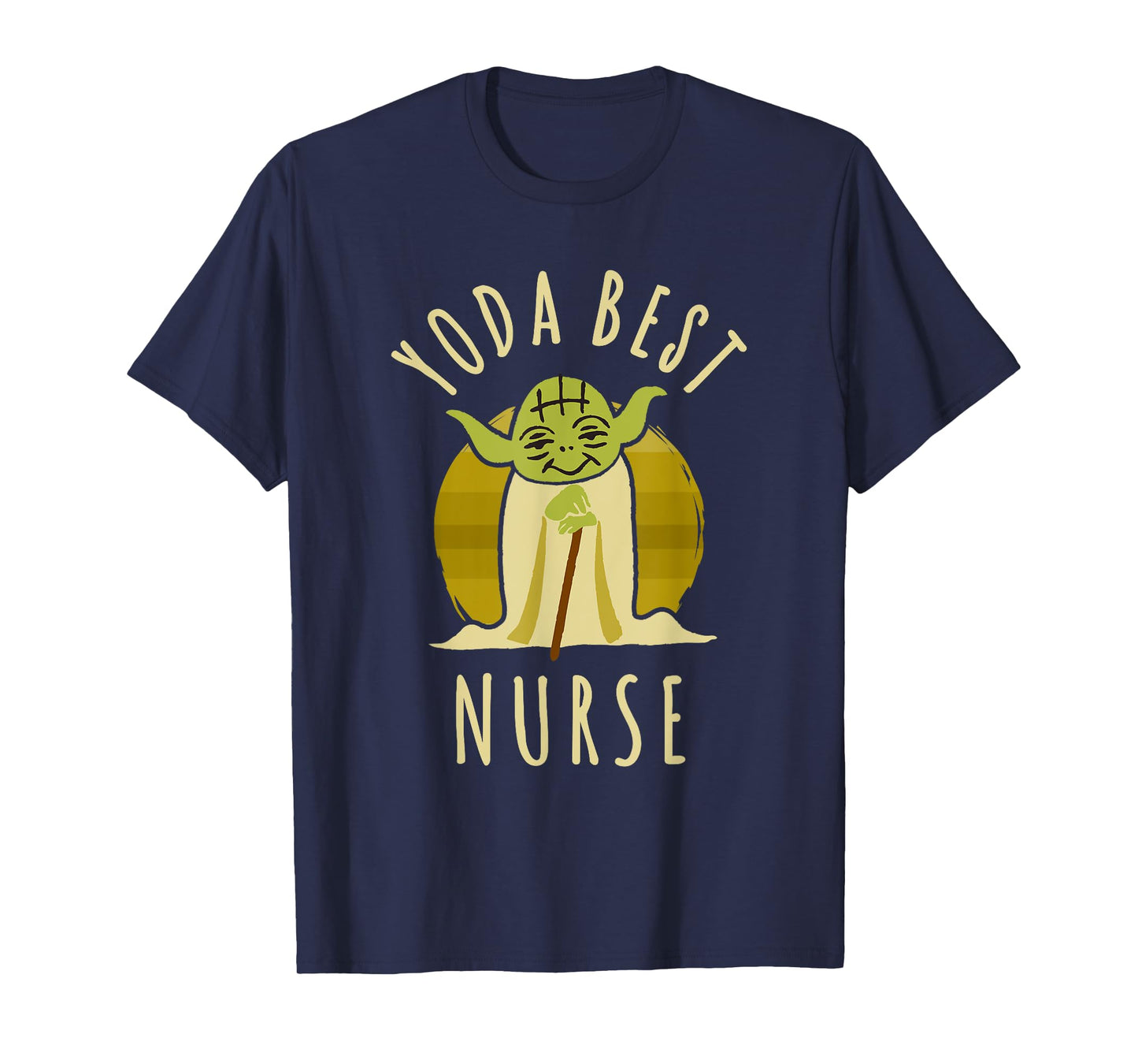 Star Wars Classic Yoda Best Nurse Jedi Vintage Chibi Yoda T-Shirt