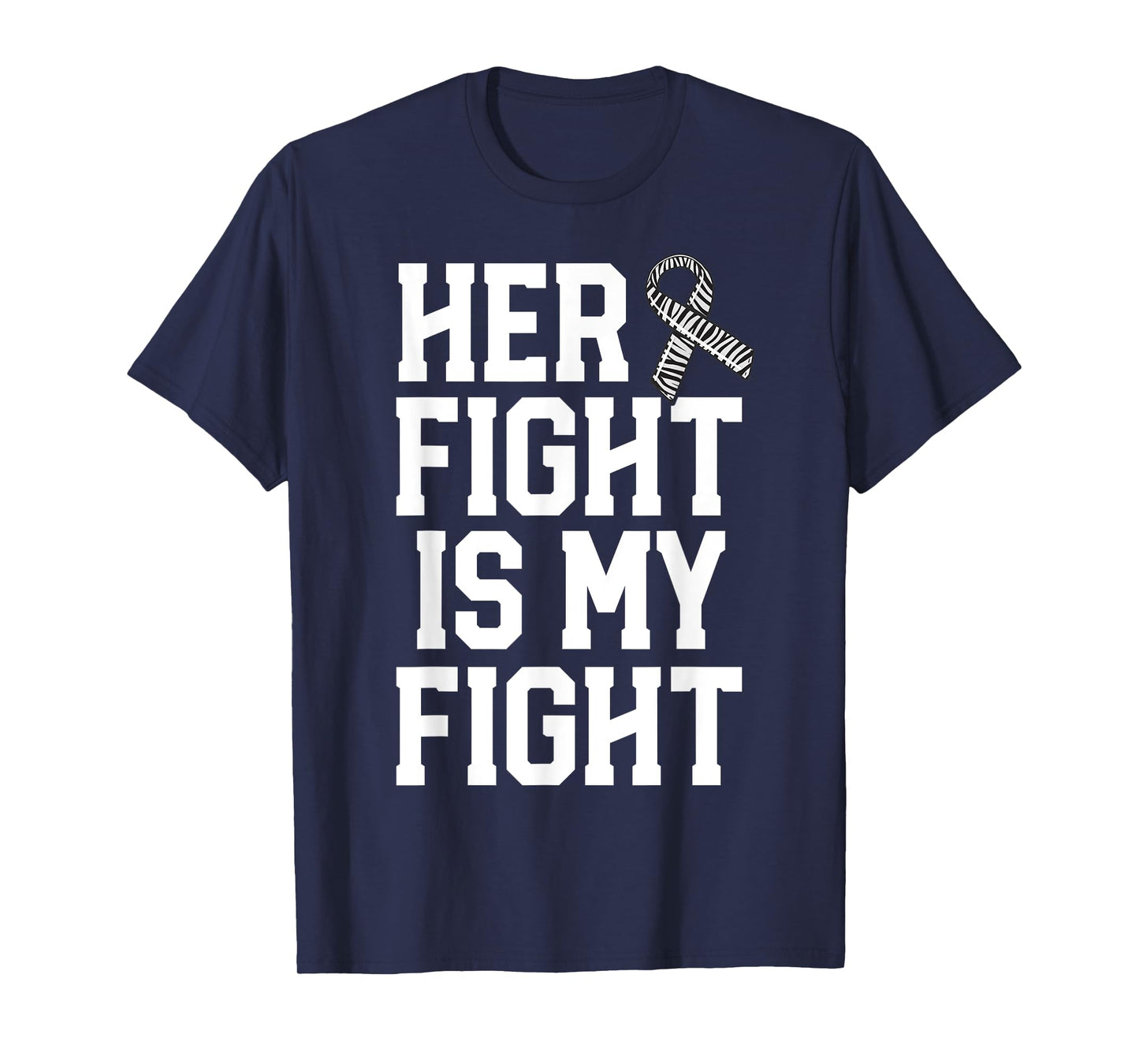 Her Fight Is My Fight Rare Disease Awareness Husband EDS T-Shirt