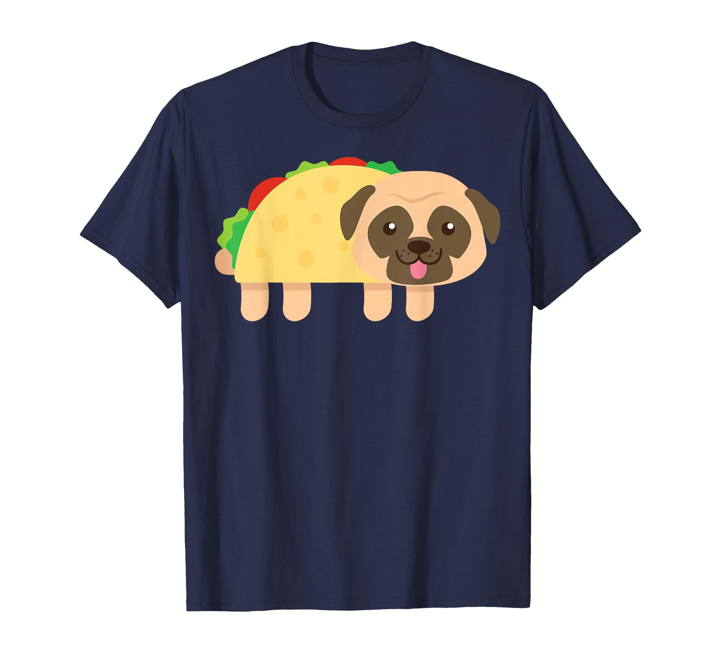 Cute Pug Taco Shirt Cinco De Mayo Dog Owner Food Lover T-Shirt