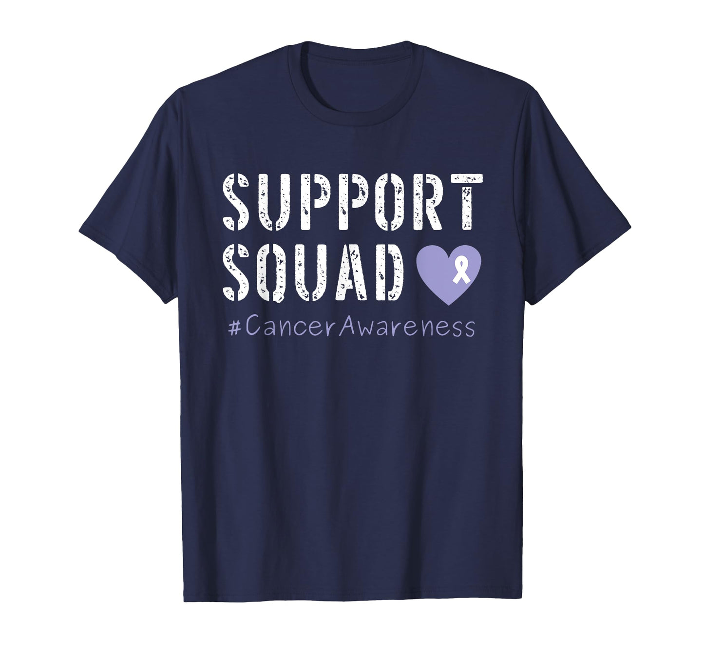 Lavender Ribbon Men Women Kids Boys Girls Cancer Awareness T-Shirt