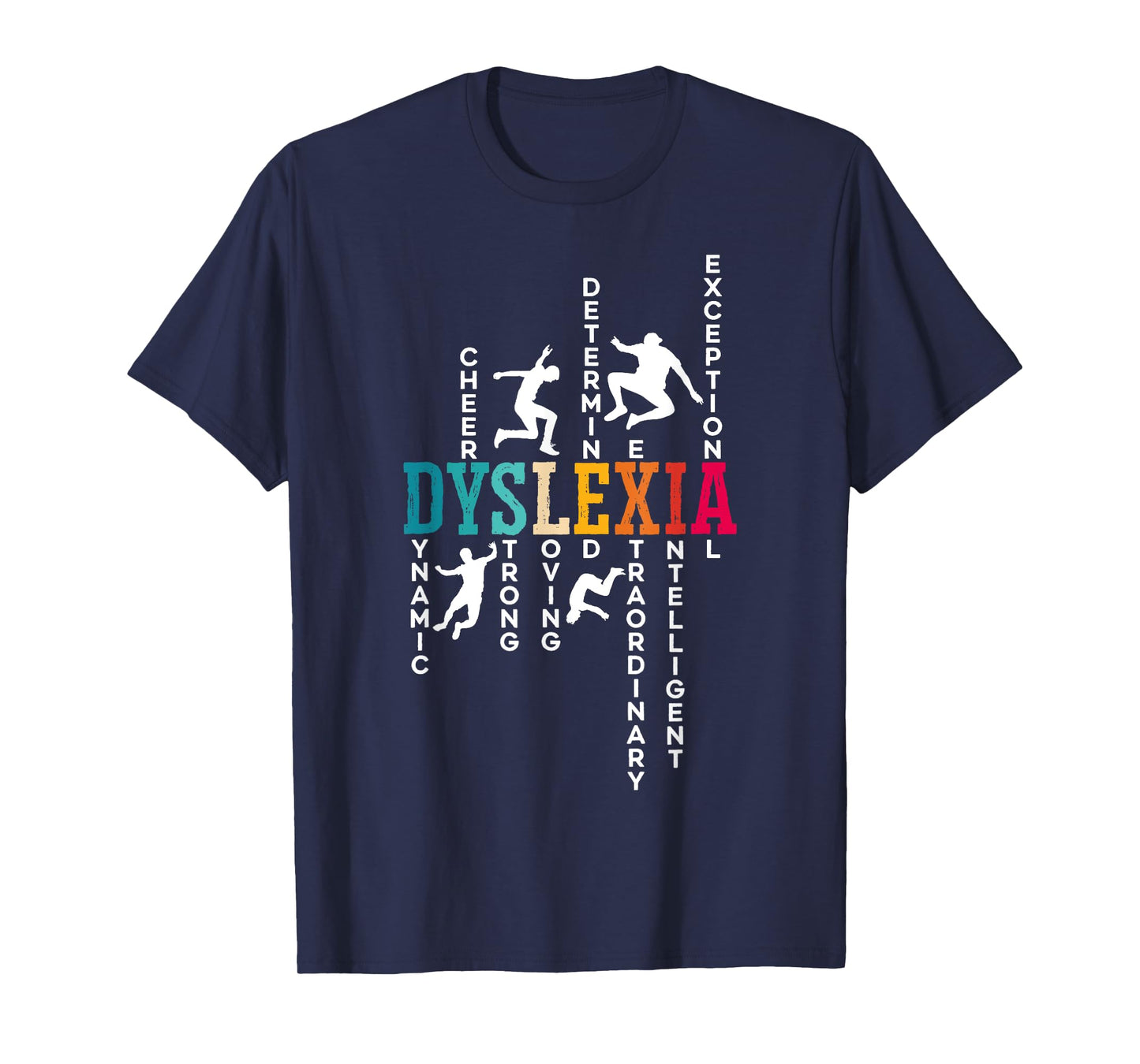Dyslexia Awareness Dyslexic SteMi Apparel Unisex-Adults Black Short Sleeve T-Shirt Small