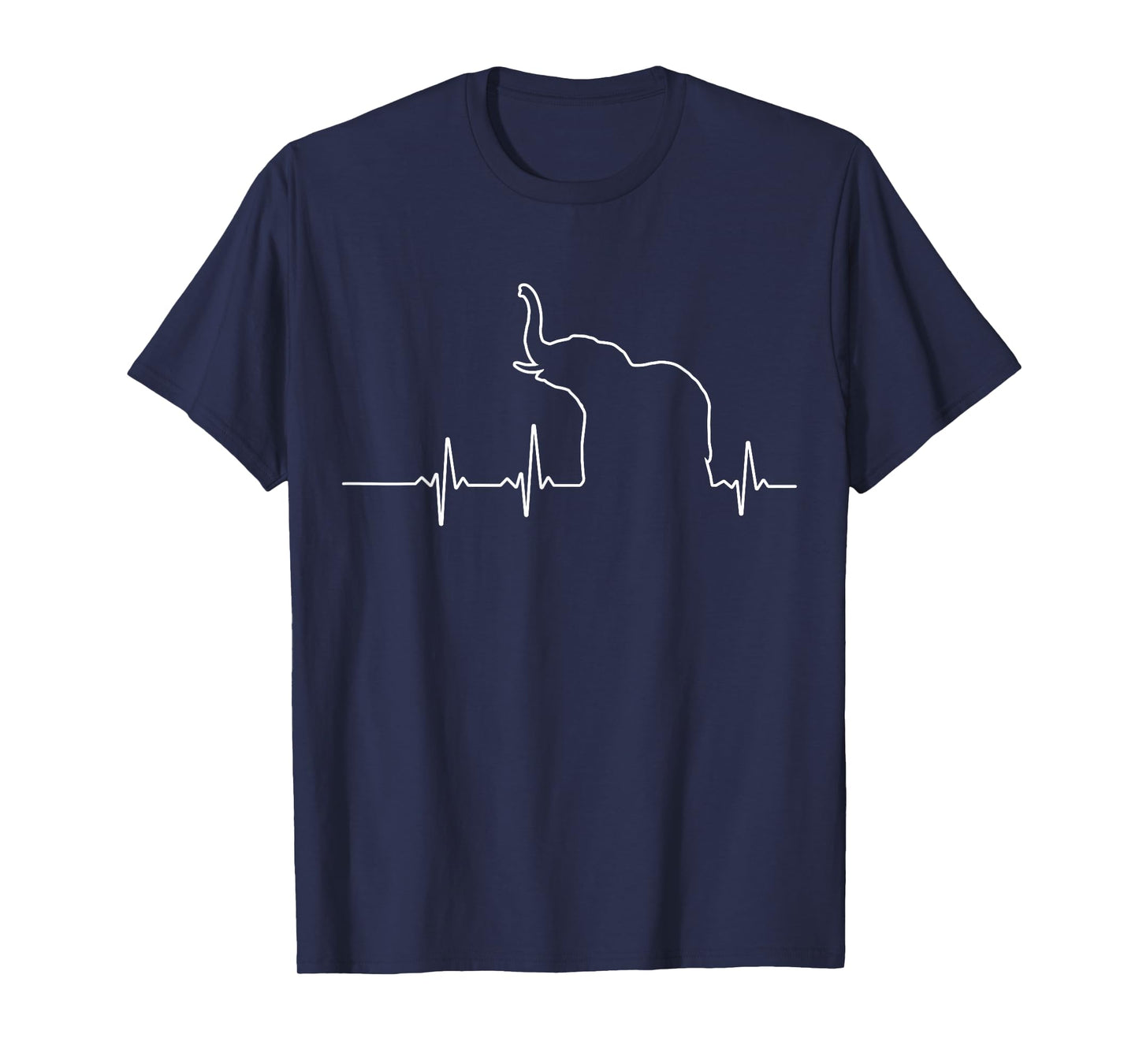 Elephant Heartbeat Design for Wild Animals Fans T-Shirt