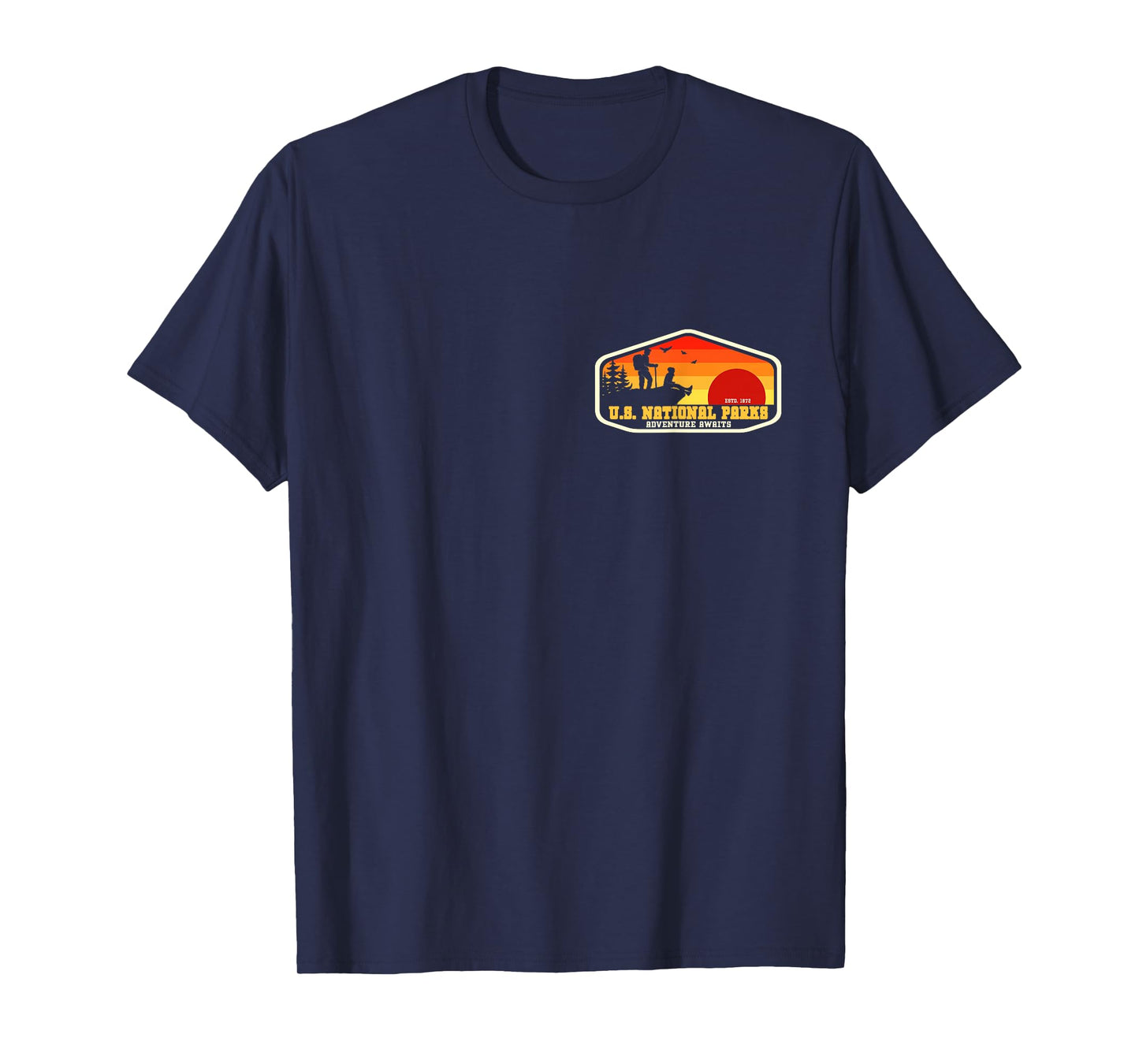 All 63 US National Parks Map Graphic (+ back print) T-Shirt