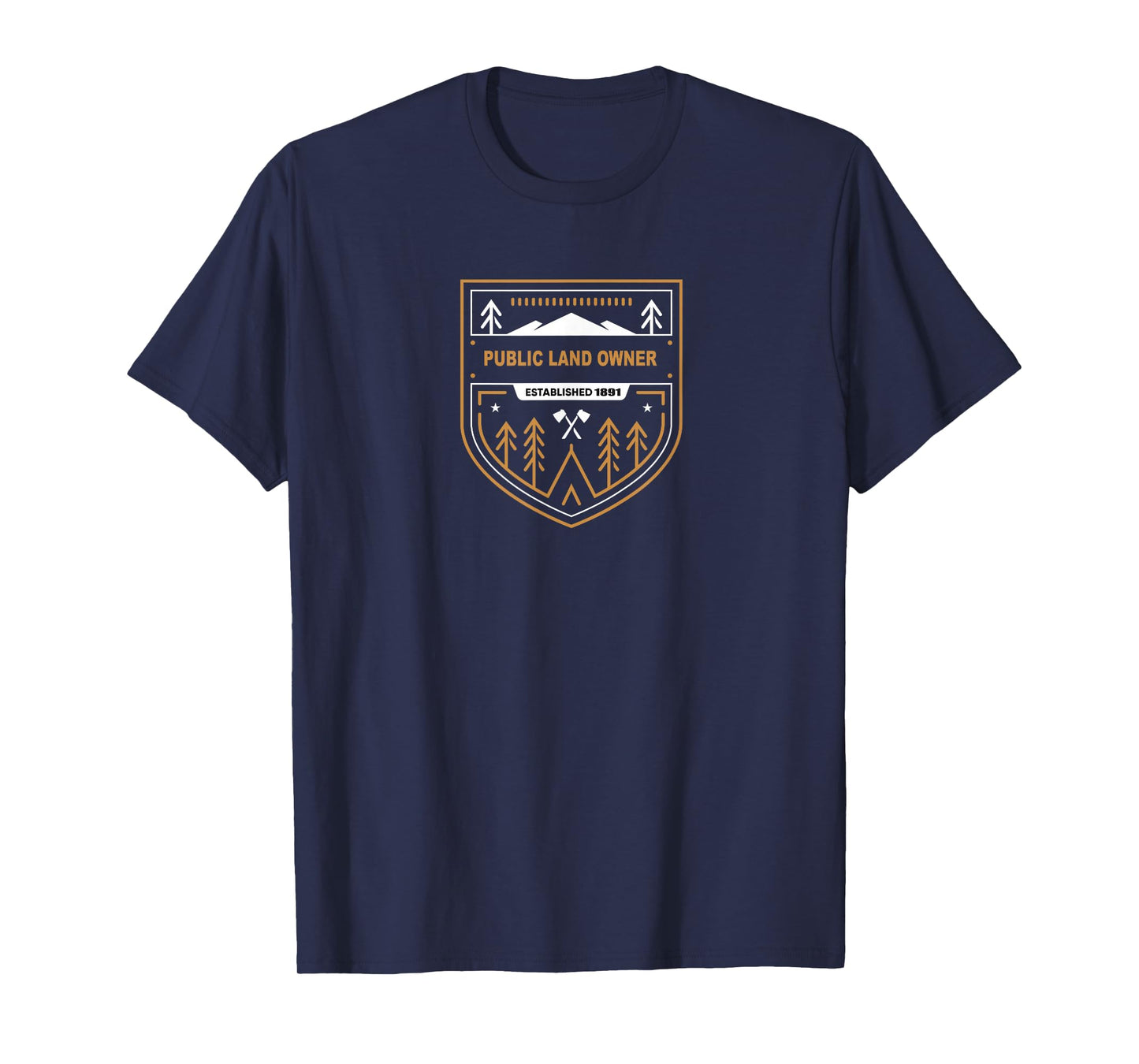 Public land owner t shirt camping overland nature shirts T-Shirt