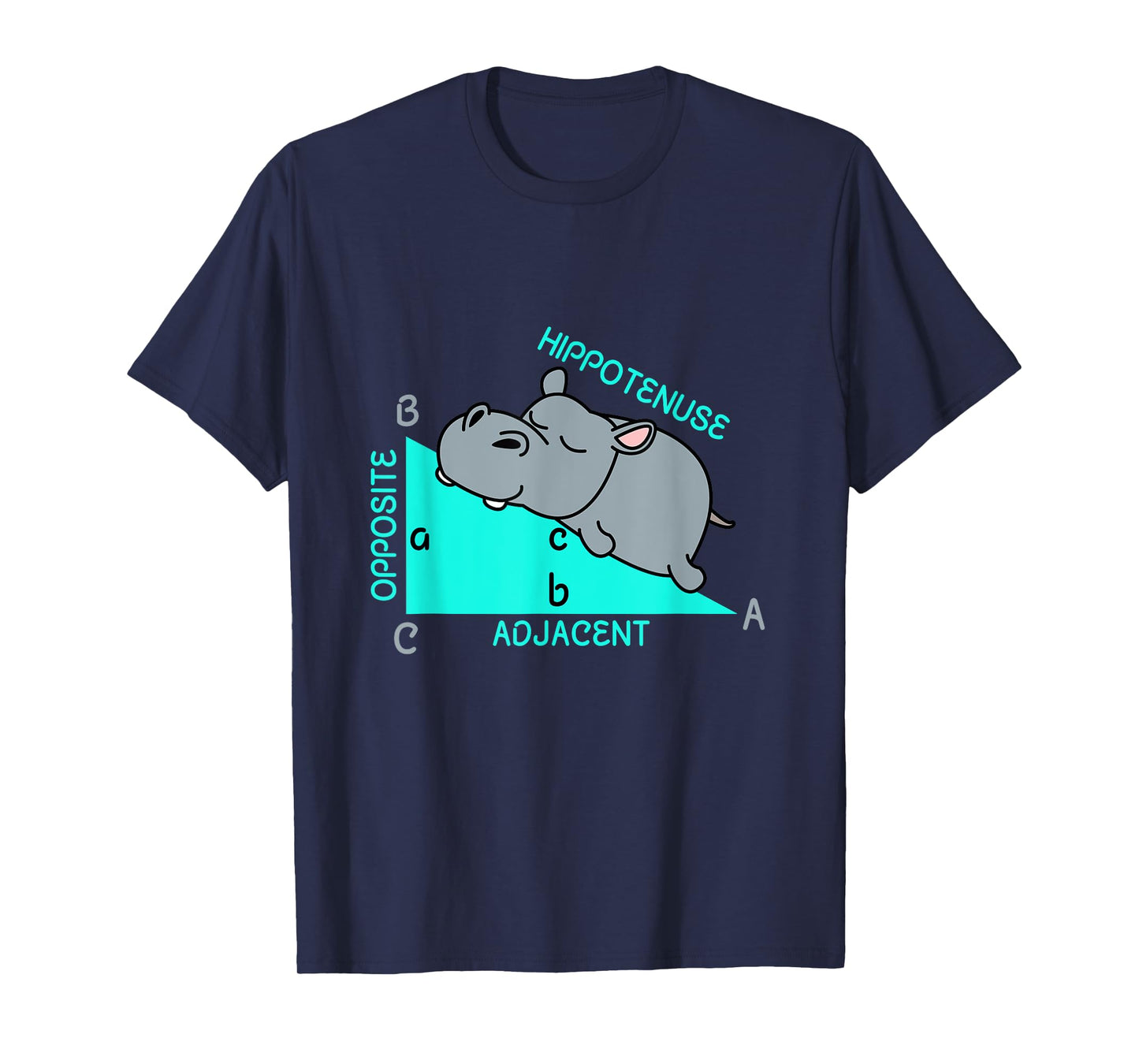 Hippotenuse Math Mathematics Teacher Joke fun Saying T-Shirt