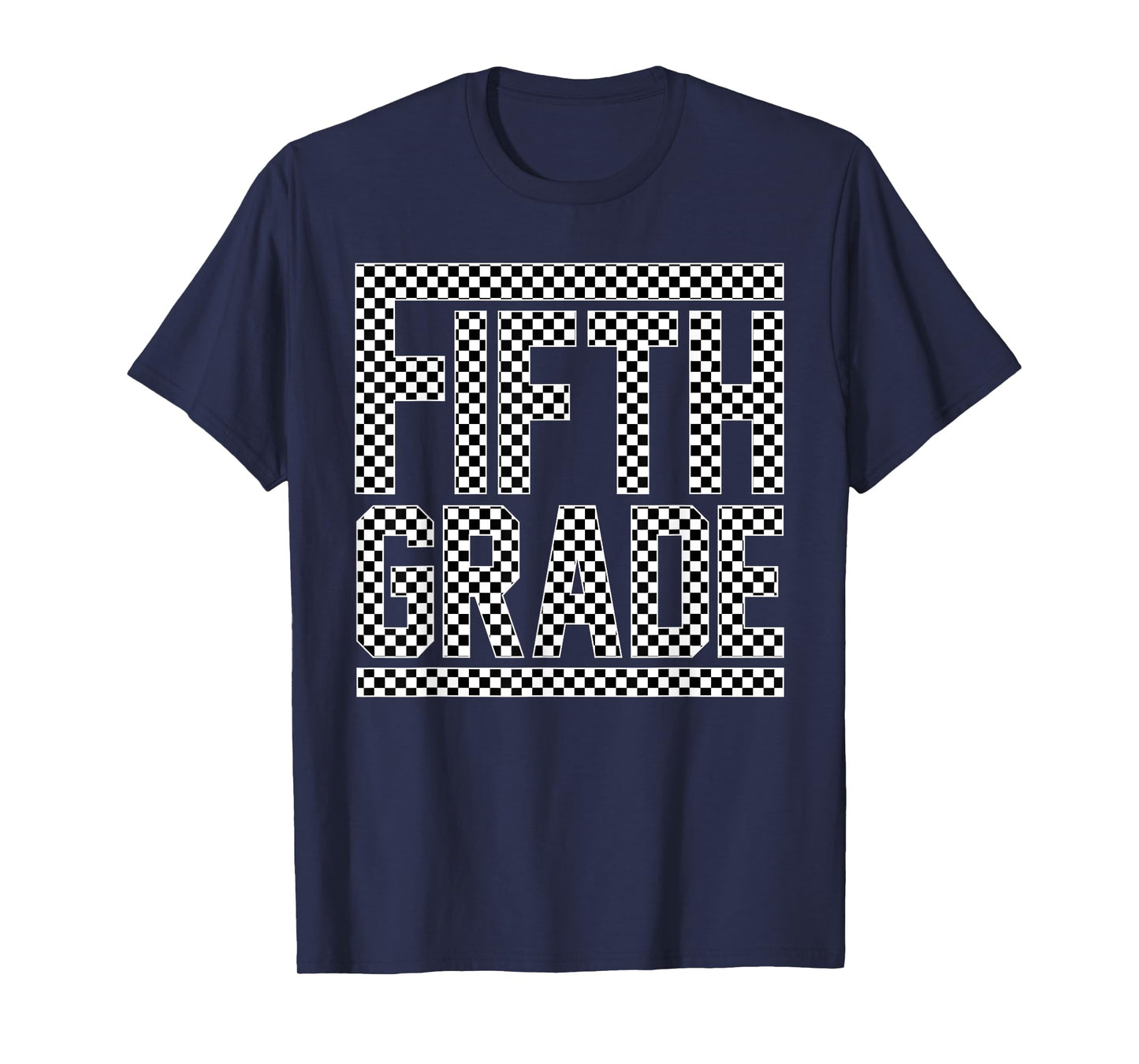 Fifth Grade Checkered 5th Grade Boys Back To School Teachers T-Shirt