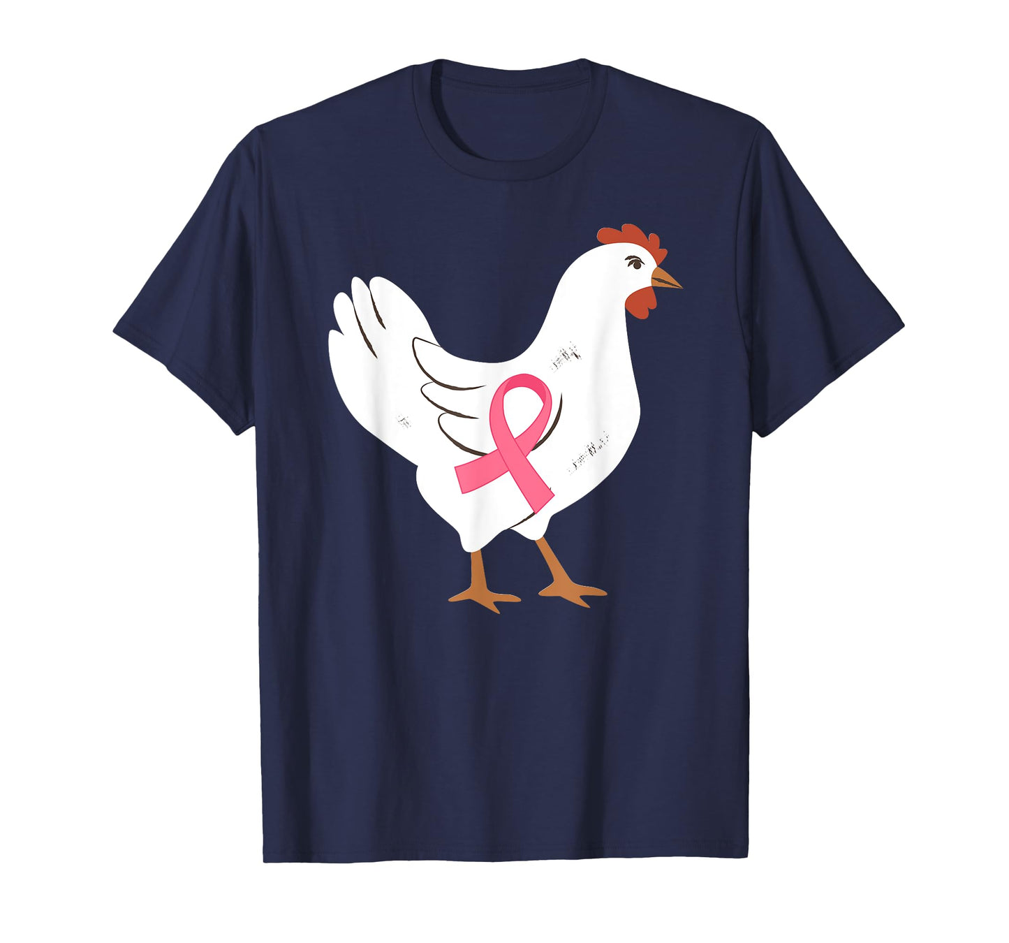 Chicken Breast Cancer Awareness Pink Ribbon Cancer Survivor T-Shirt