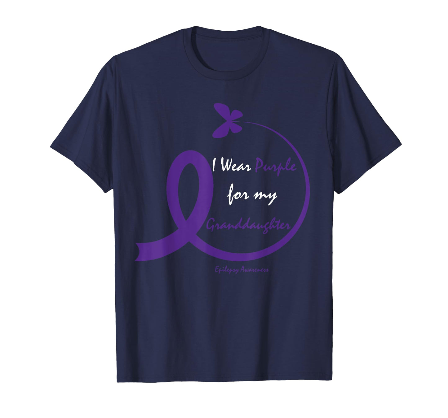 Products Gifts Wear Purple Granddaughter Epilepsy Awareness T-Shirt