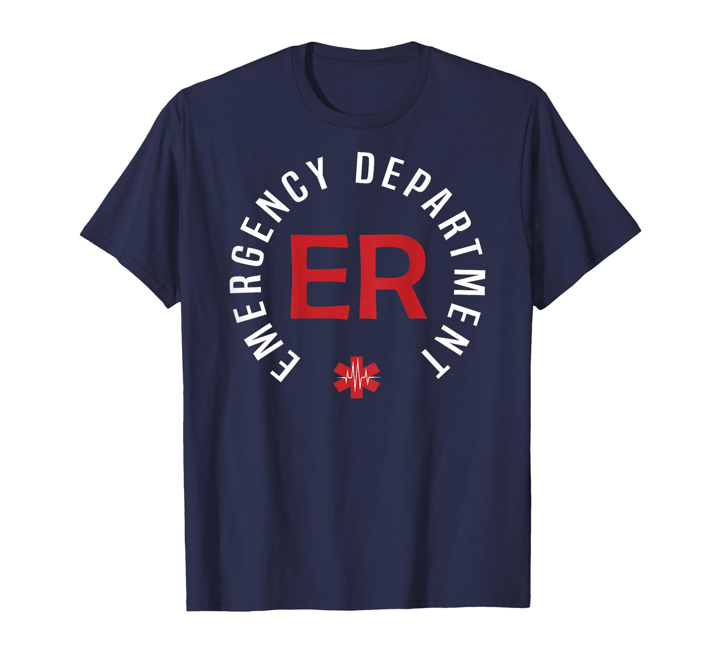 Vintage Emergency Department Emergency Room Nurse On Back T-Shirt