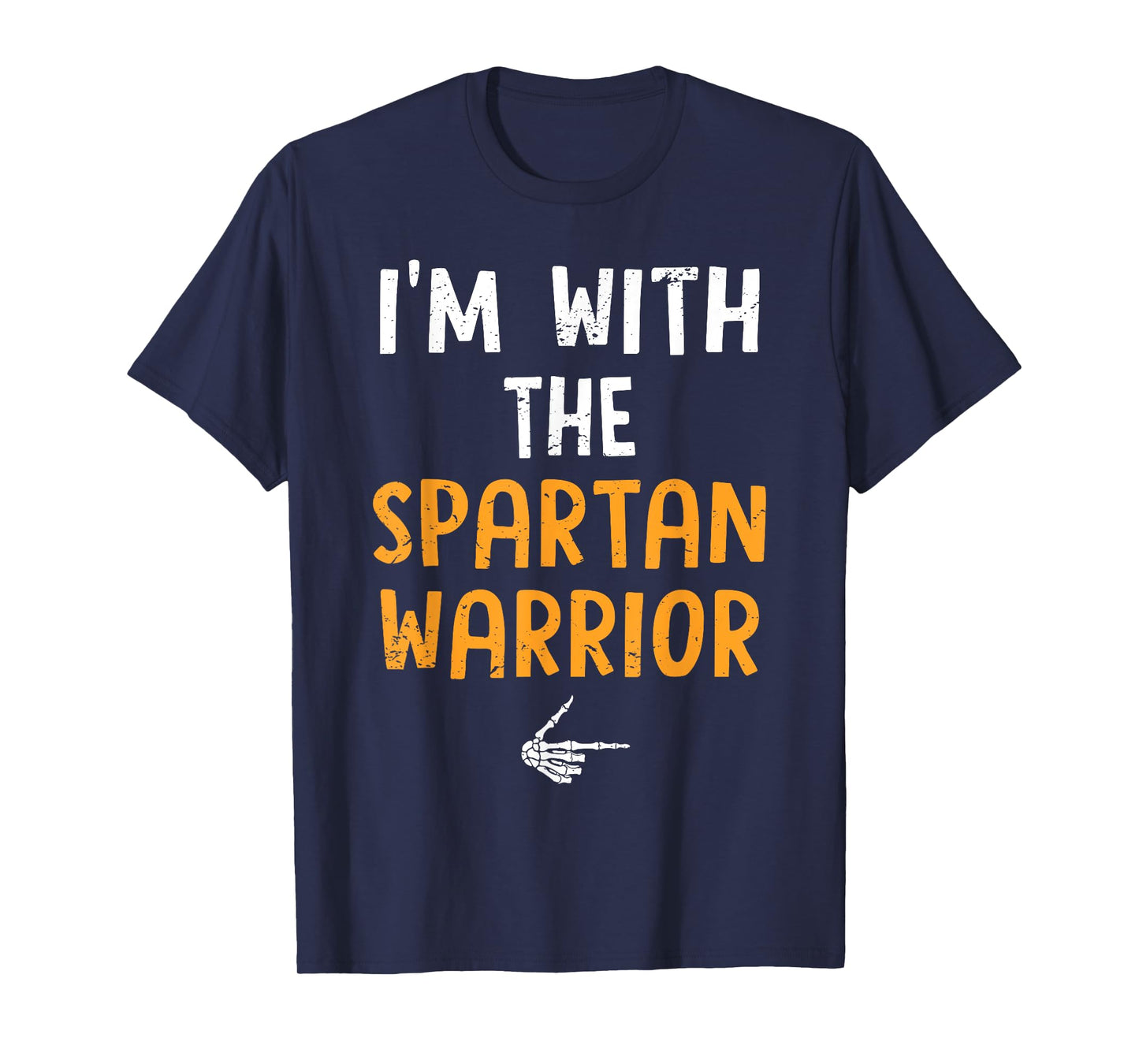 I'm with The Spartan Warrior Costume Halloween Couple T-Shirt