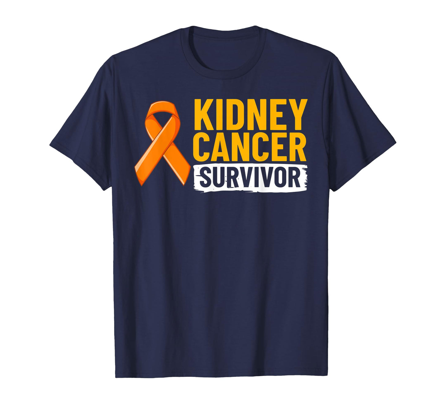 Kidney Cancer Orange Ribbon Awareness Survivor T-Shirt