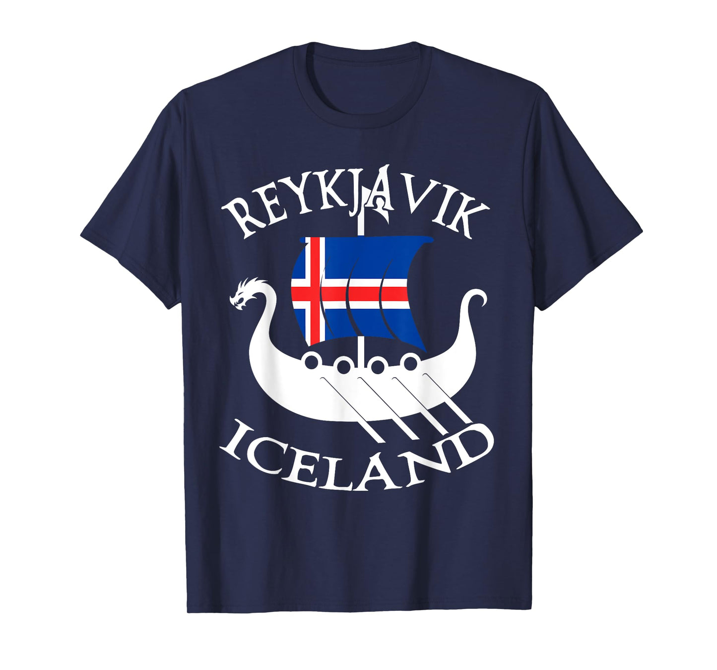Reykjavik Viking Boat Iceland T-Shirt