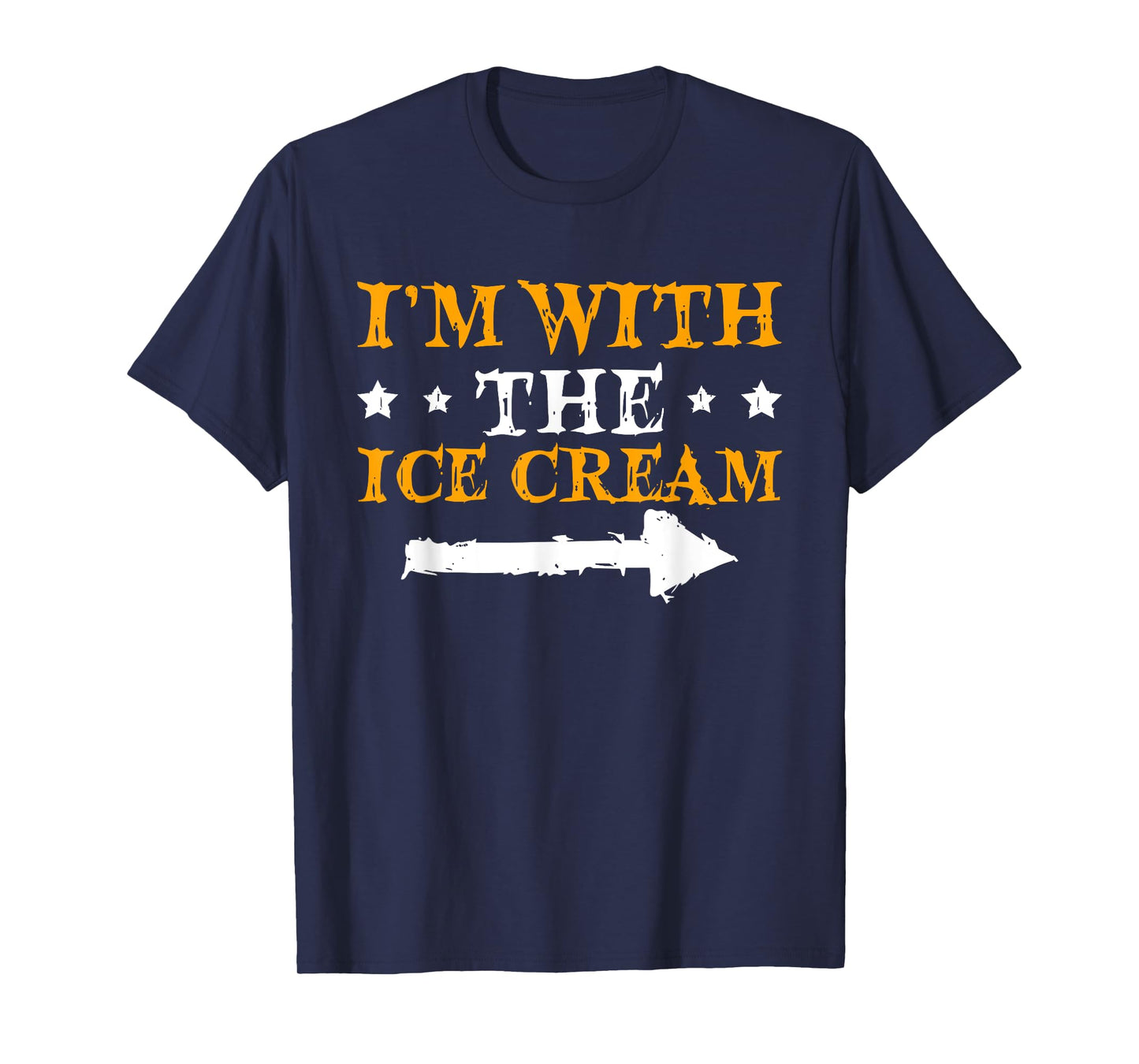 I'm With The Ice Cream Funny Couple Halloween Men Women T-Shirt