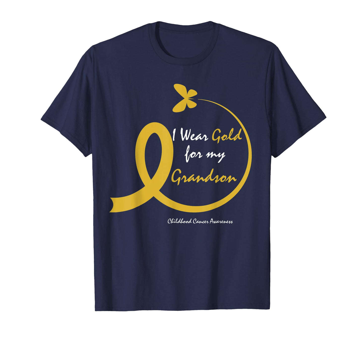 Women I Wear Gold For My Grandson Childhood Cancer Awareness T-Shirt