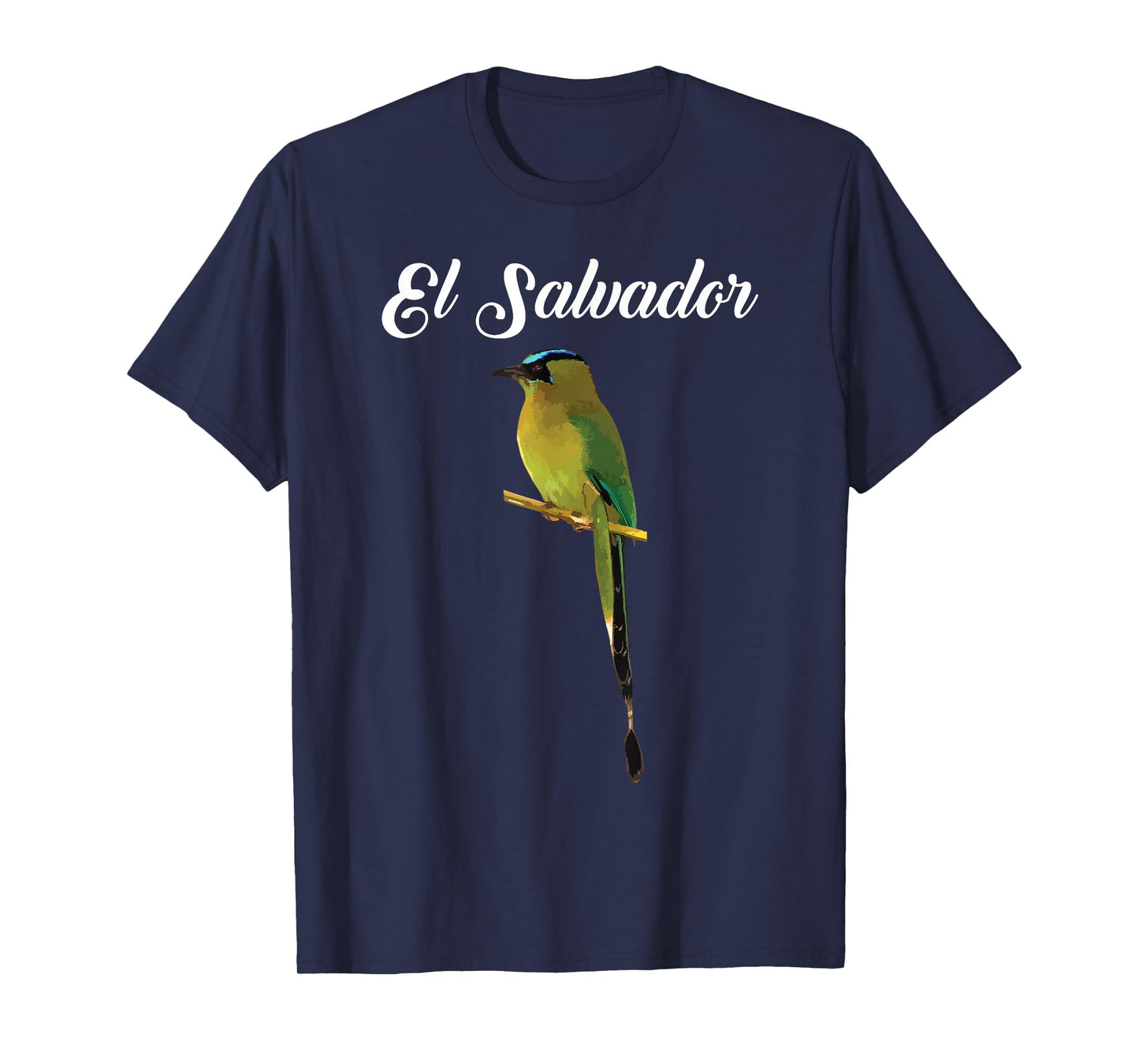 El Salvador Torogoz National Bird Salvadorian Pupusas Flag T-Shirt