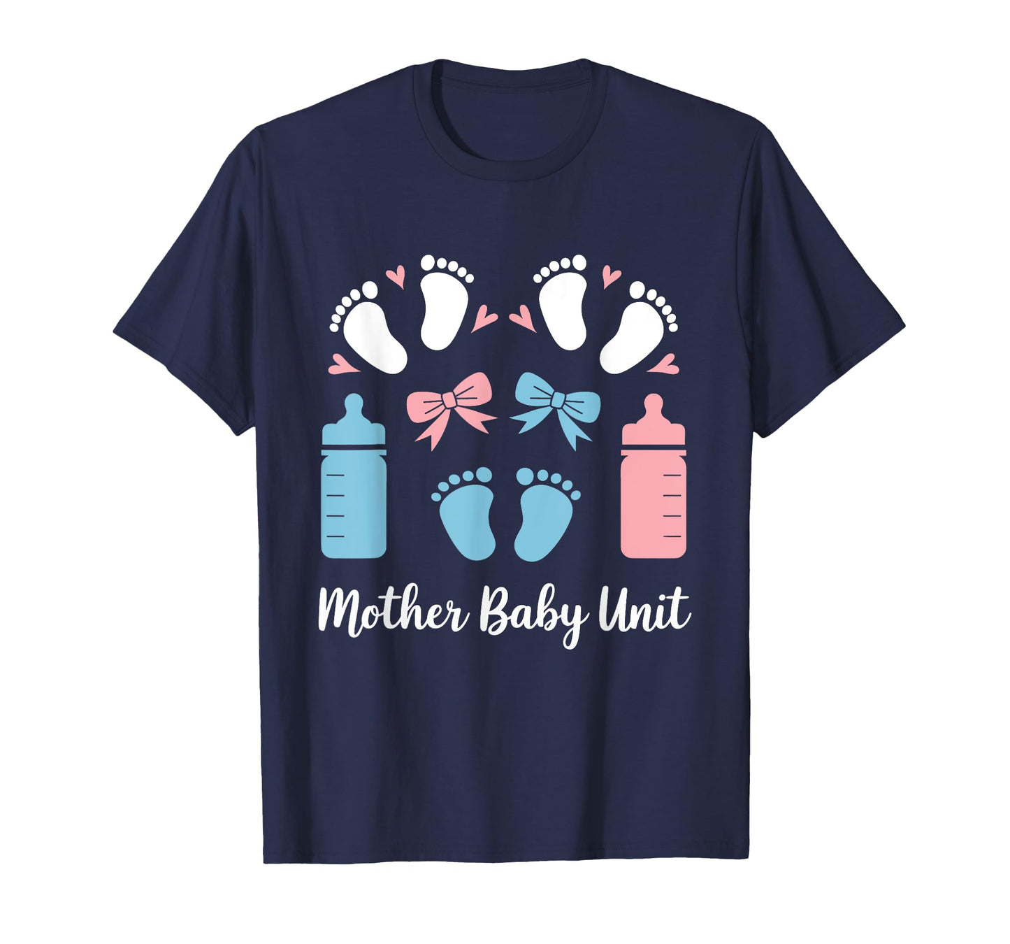 Coquette Bow Baby Mother Baby Unit Mother's Day Nurse T-Shirt