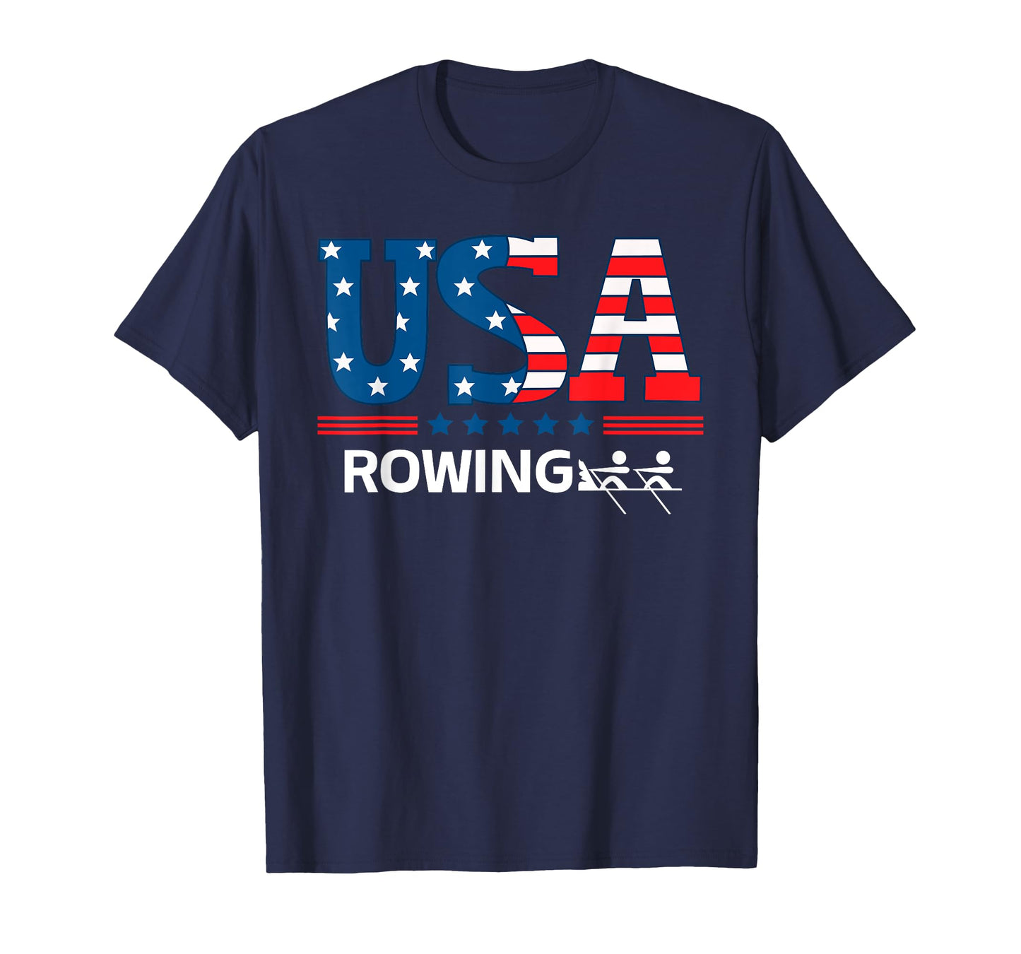 United States Flag Rowing USA Team Sport Rowing T-Shirt