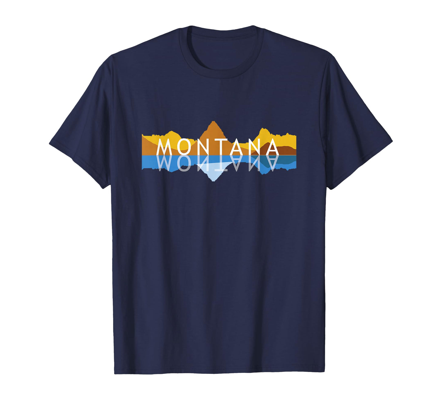 Montana Mountain Reflections - Mount Grinnell Souvenir T-Shirt