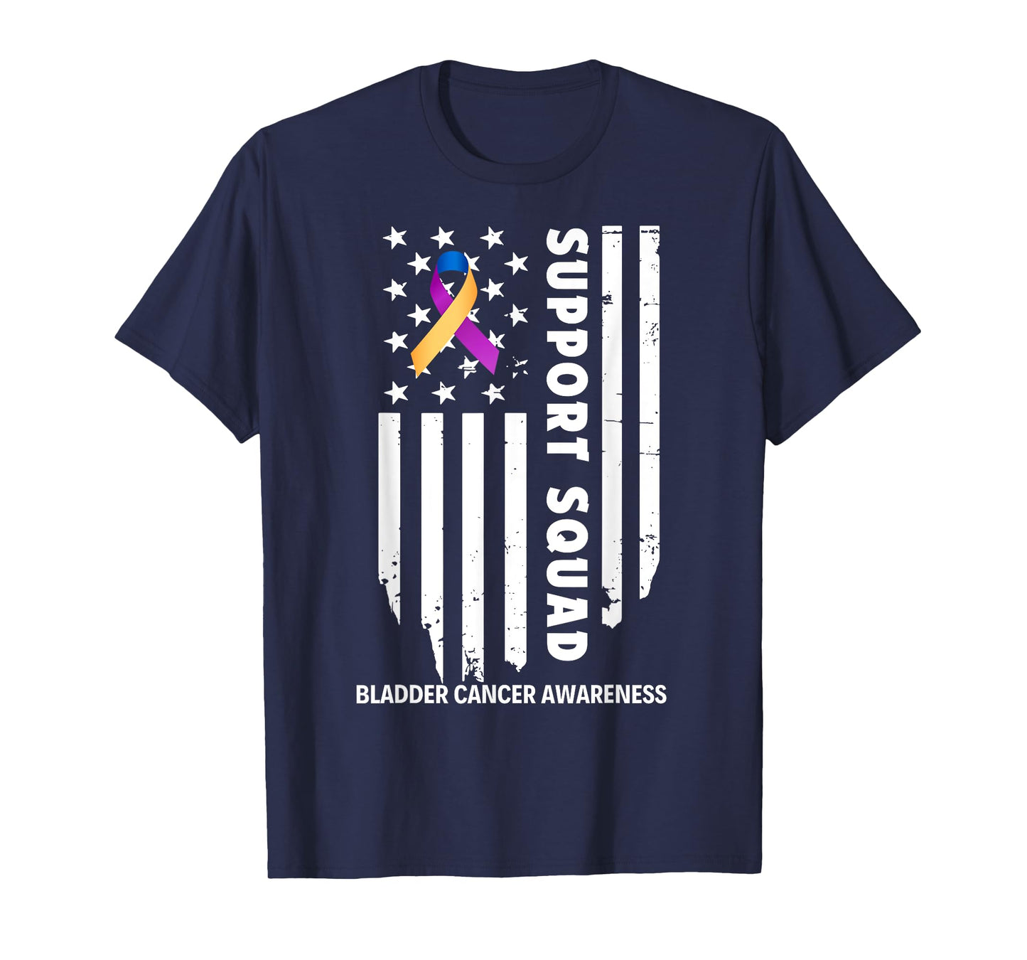 Bladder Cancer Awareness Support Team Squad For Man Woman T-Shirt
