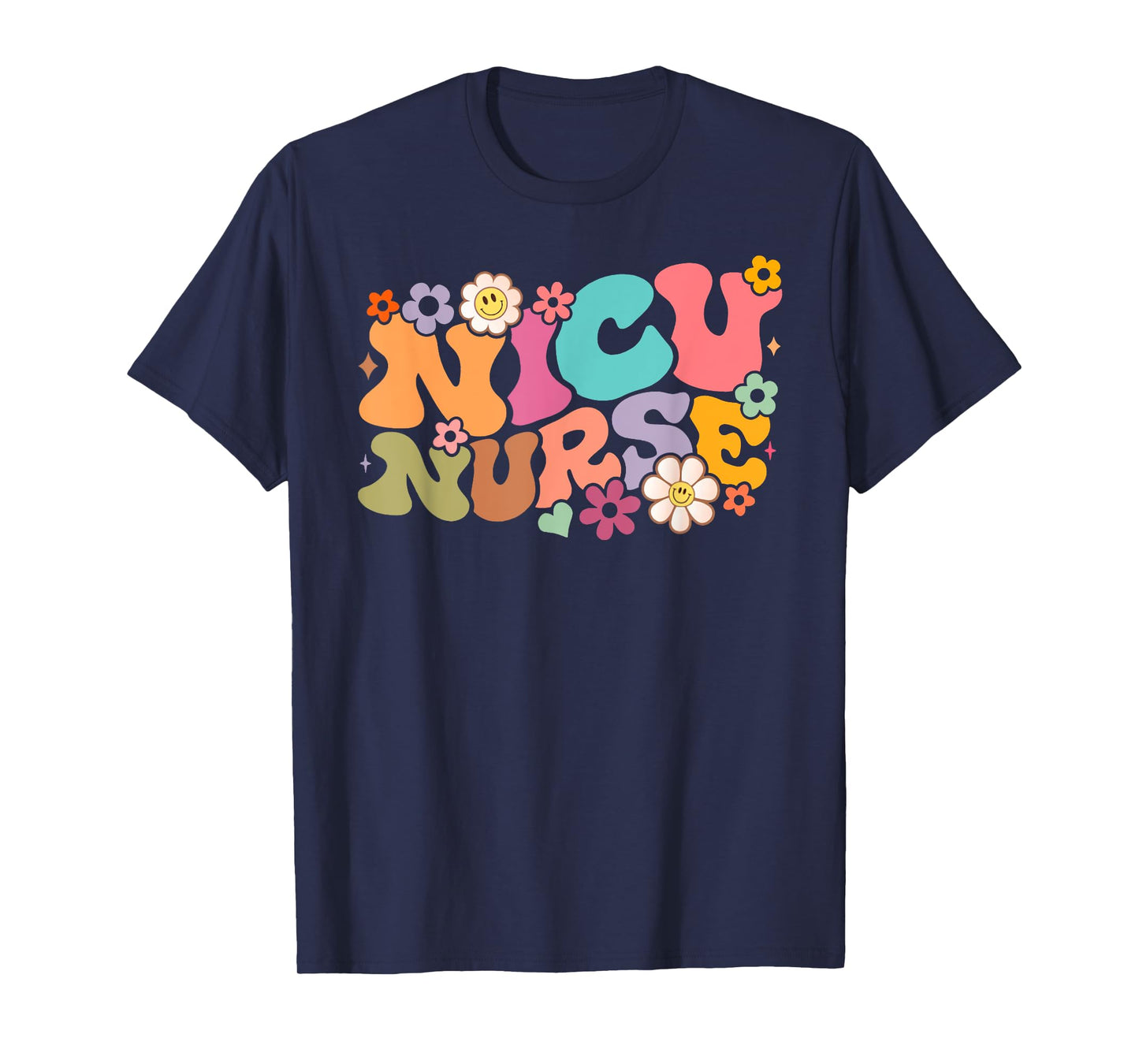 NICU Nurse ICU Groovy Nursing Neonatal Intensive Care Unit T-Shirt
