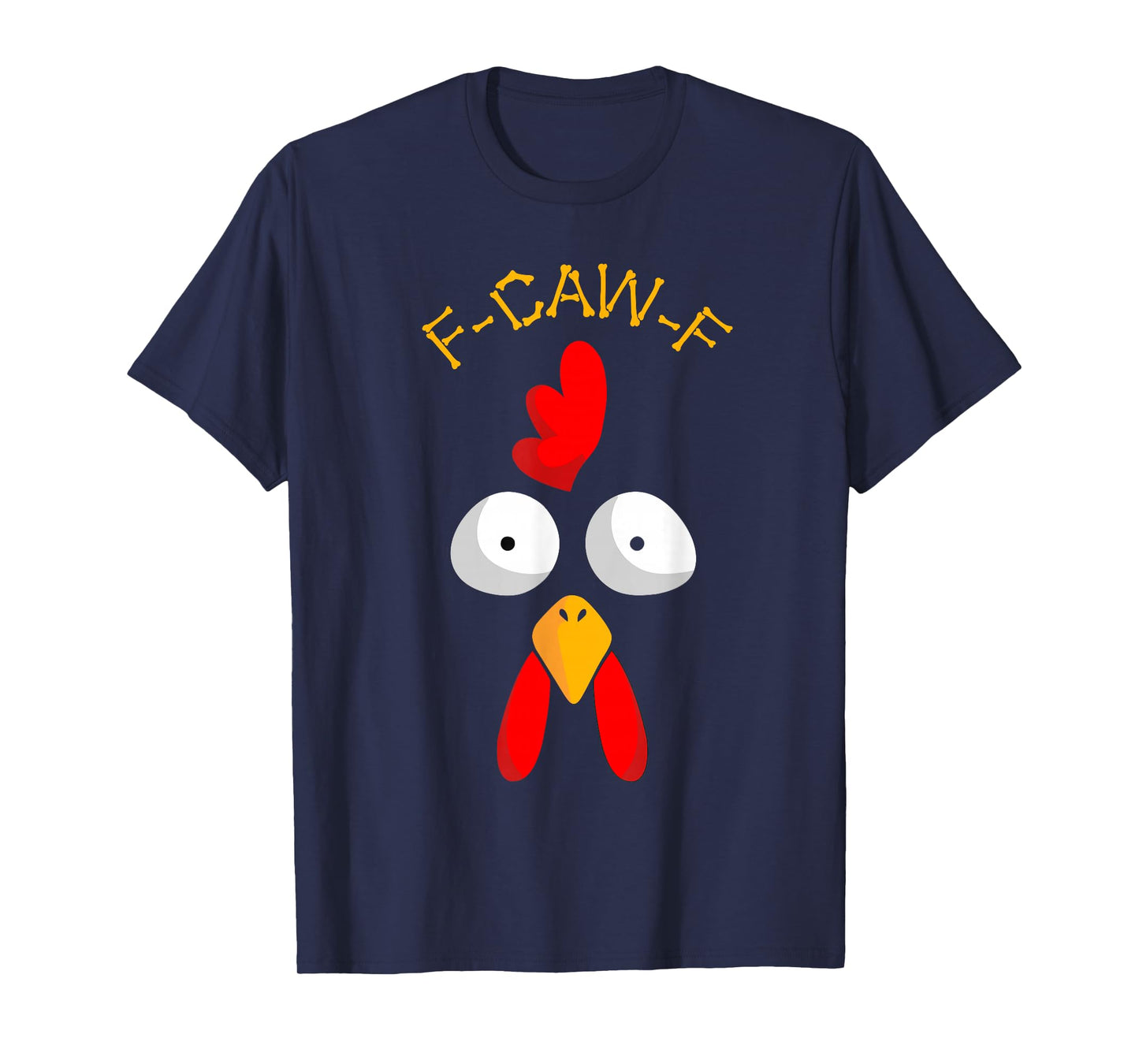Funny F-Caw-F Turkey Face FCAWF Funny Thanksgiving Bird Crow T-Shirt