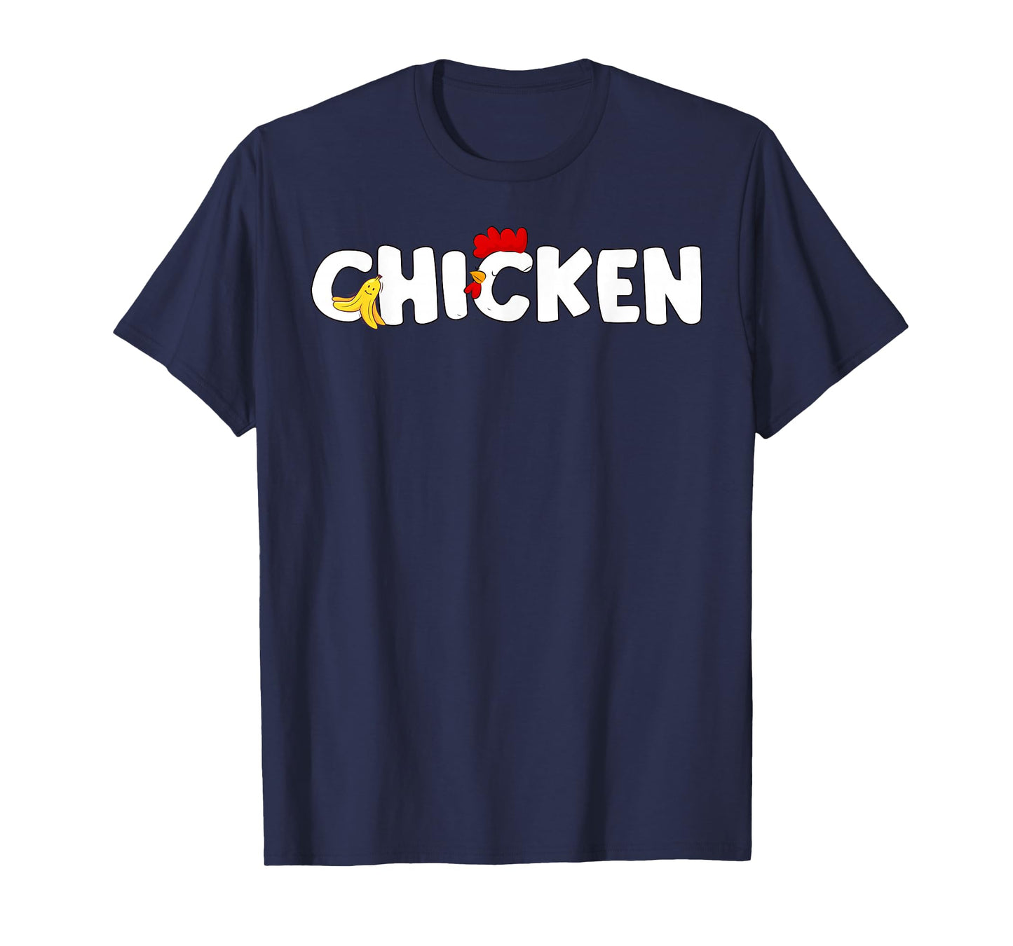 Funny Chicken & Banana Halloween Couples Family Costume 2025 T-Shirt