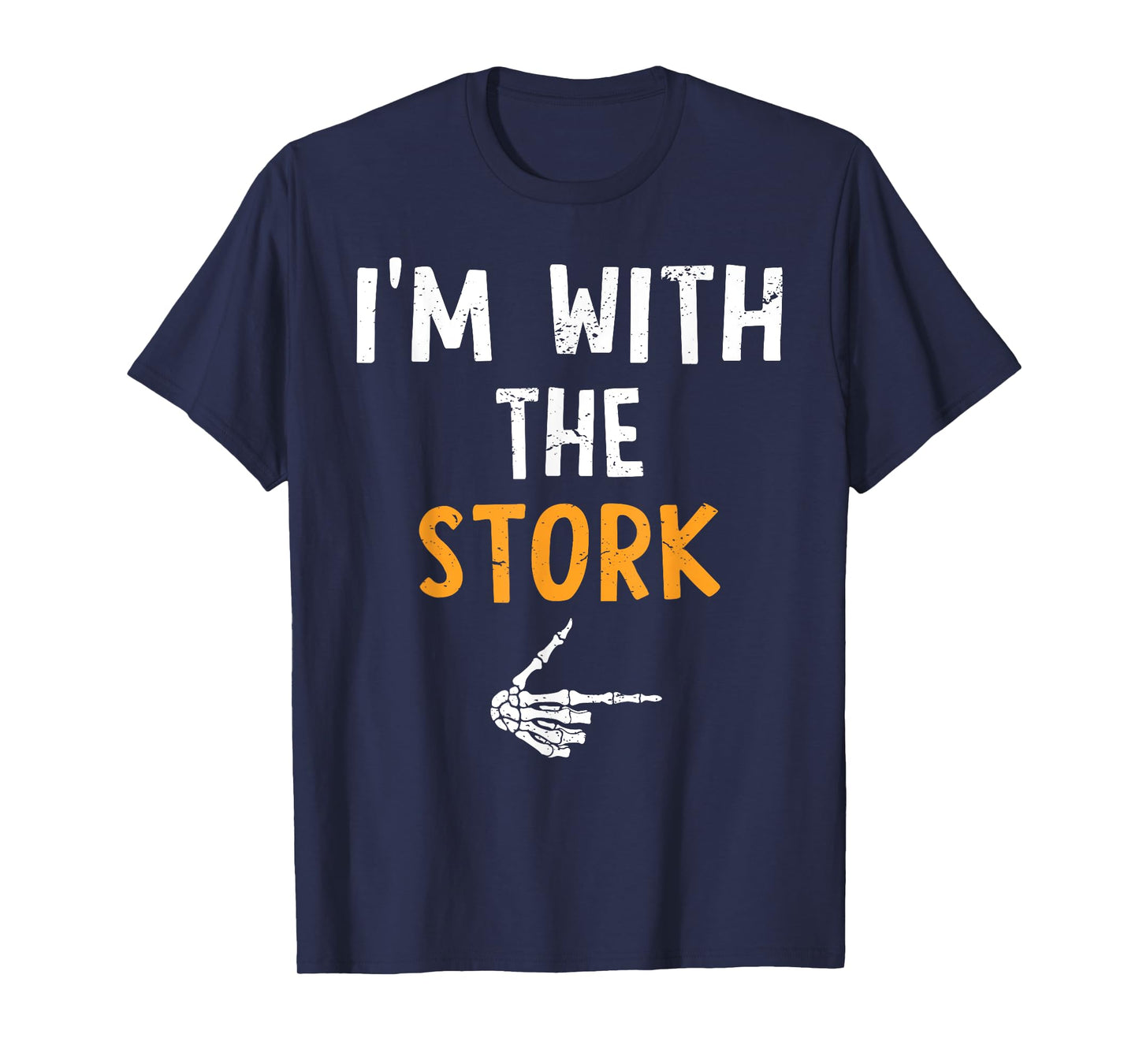 I'm with The Stork Costume Halloween Matching Couple T-Shirt