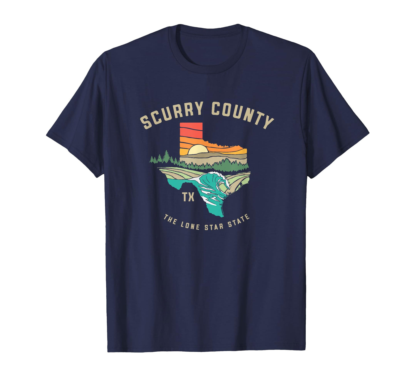 Scurry County Texas Outdoors Vintage Nature Design T-Shirt