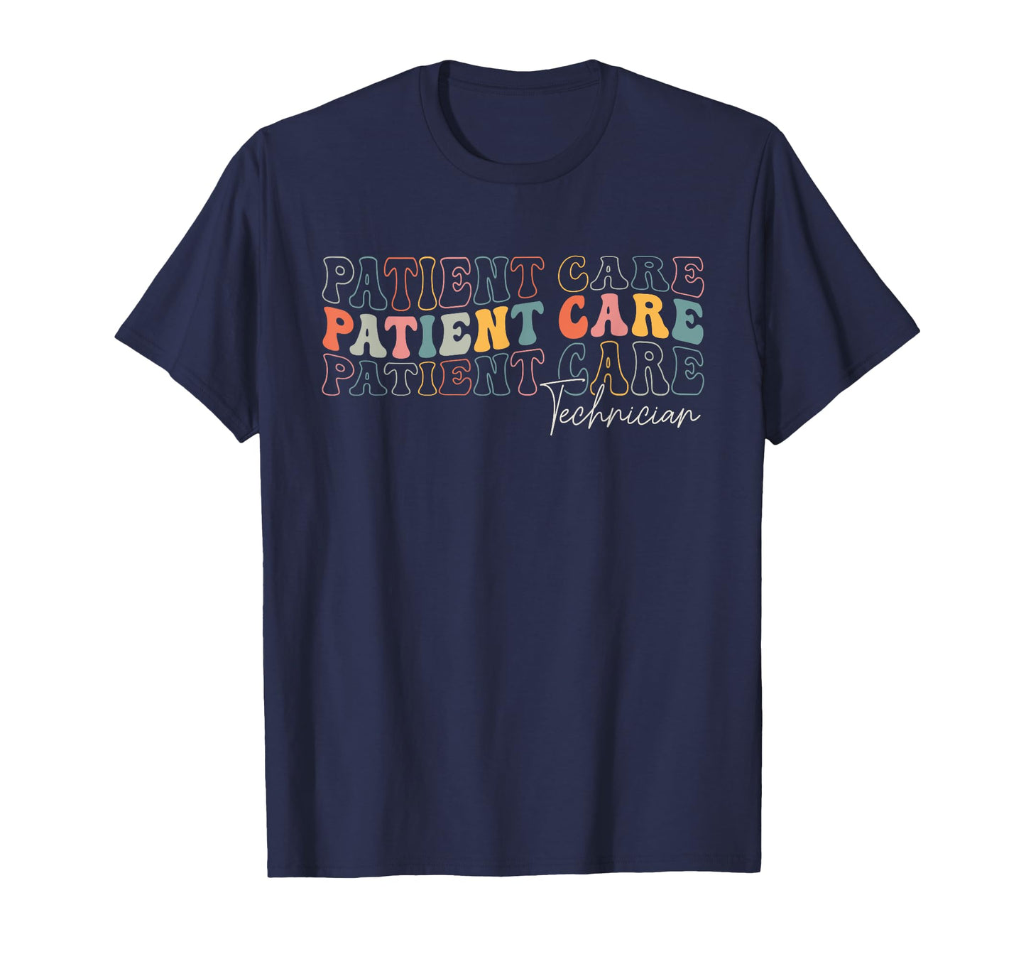 Patient Care Technician Appreciation Week Healthcare Groovy T-Shirt