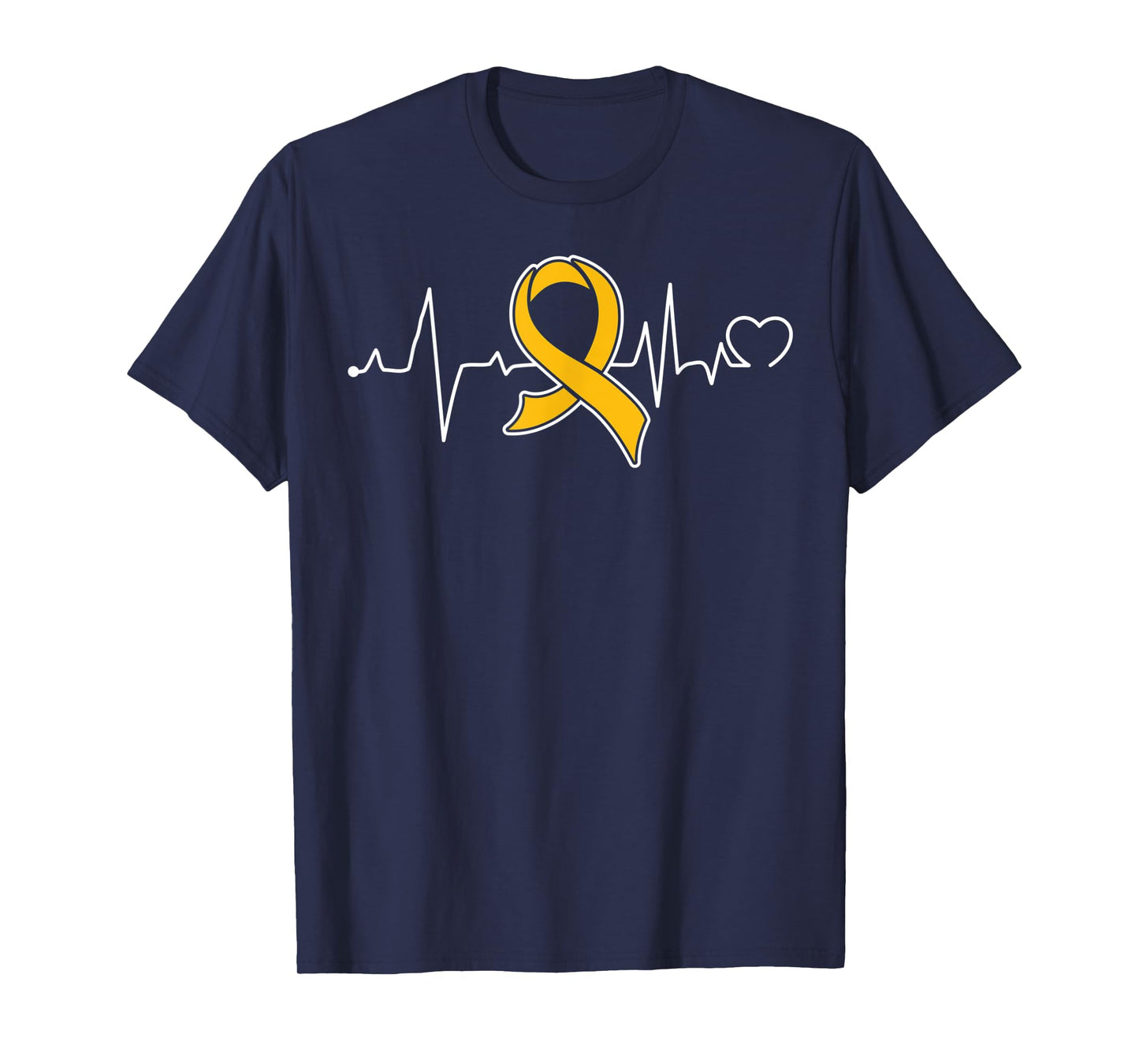 Heartbeat- Childhood Cancer Awareness Item for Women T-Shirt