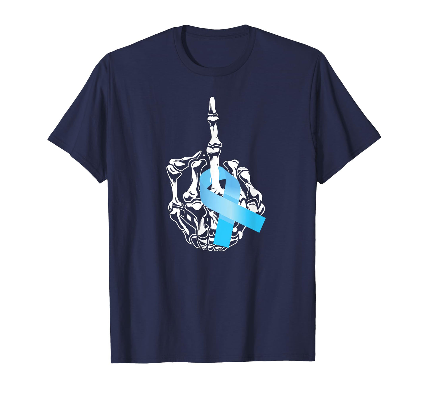 Fuck Prostate Cancer Middle Finger Prostate Cancer Awareness T-Shirt