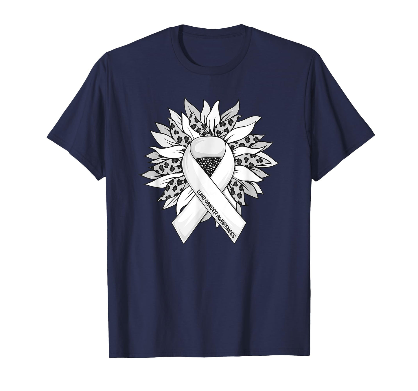 Lung Cancer Shirts Sunflower Lung Cancer Awareness T-Shirt