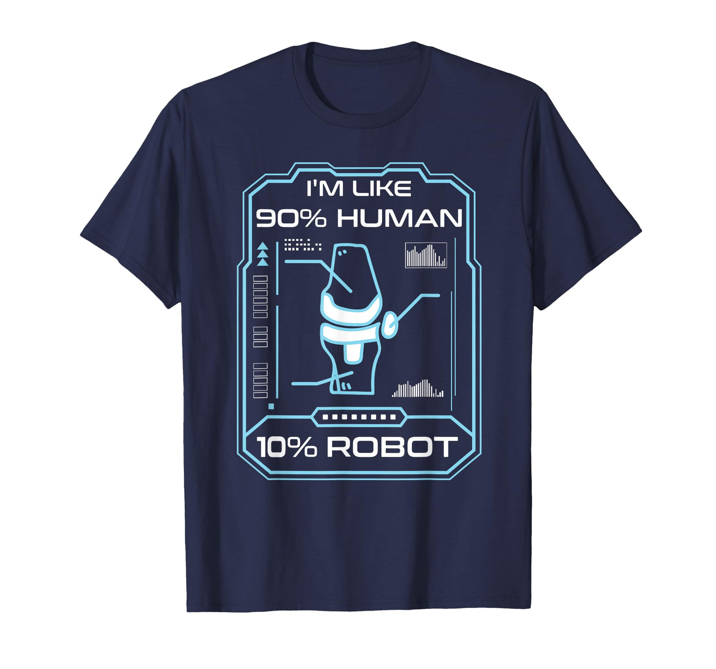 Human Robot New Knee Surgery Joke Funny Knee Replacement T-Shirt