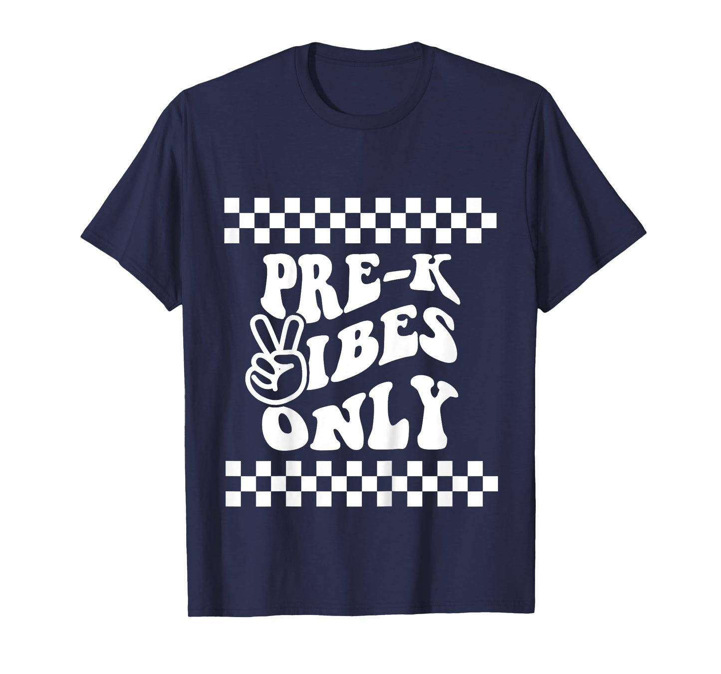 Pre K Vibes Only Retro Girl First Day of PreK Boy Toddlers T-Shirt