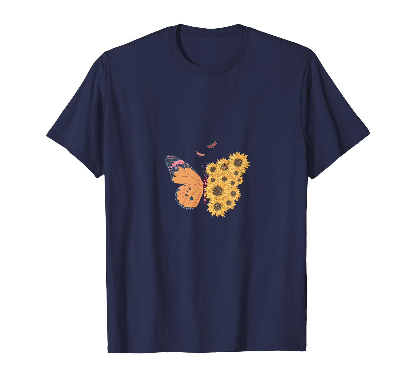 Sun Flower Butter Fly Summer Vibe T-Shirt for Men Women