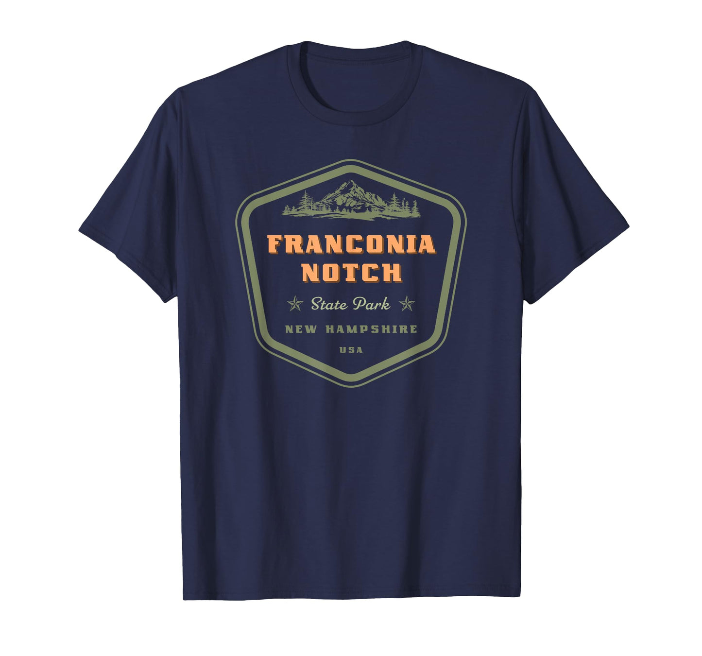 Franconia Notch State Park New Hampshire Retro Vintage T-Shirt