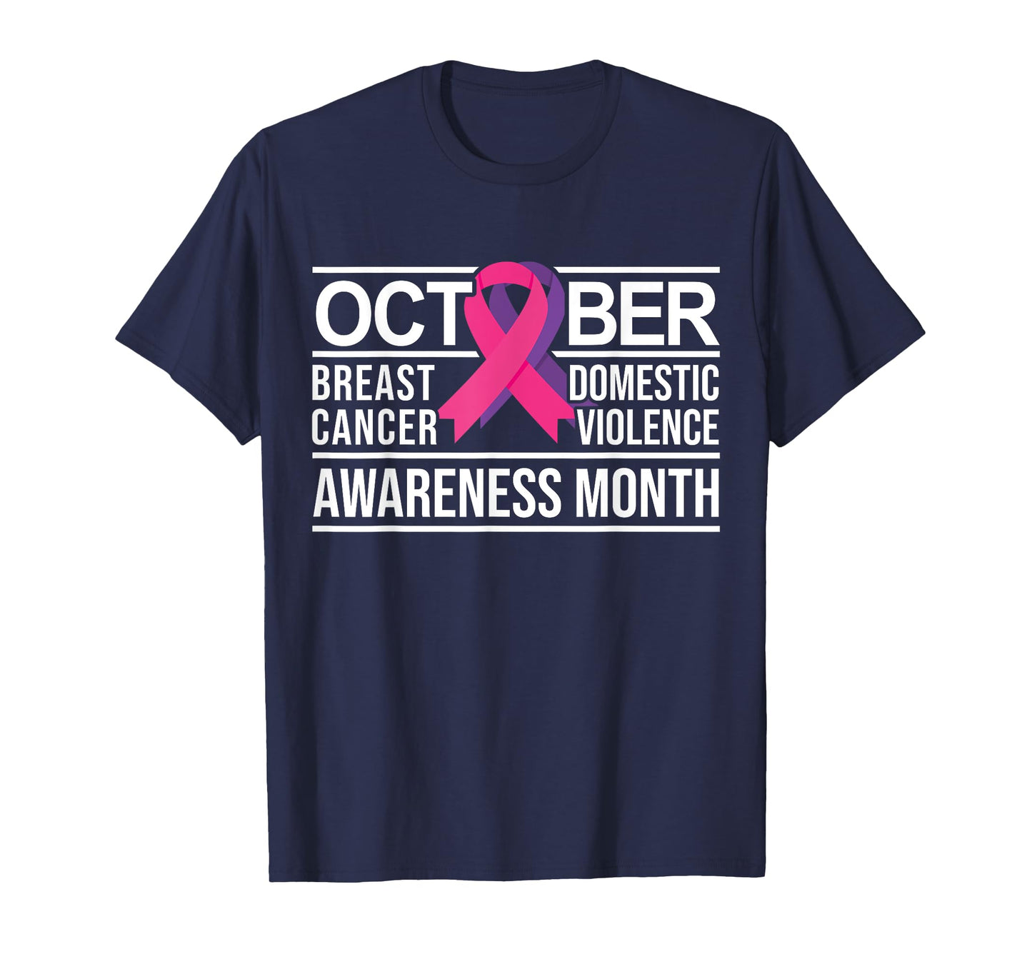Breast Cancer and Domestic Violence Awareness T-Shirt