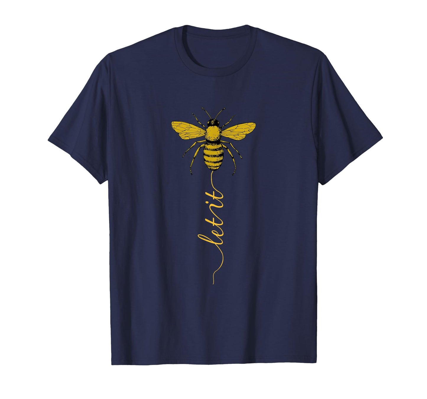 Let It Bee Funny Beekeeper Honey Graphic T-Shirt