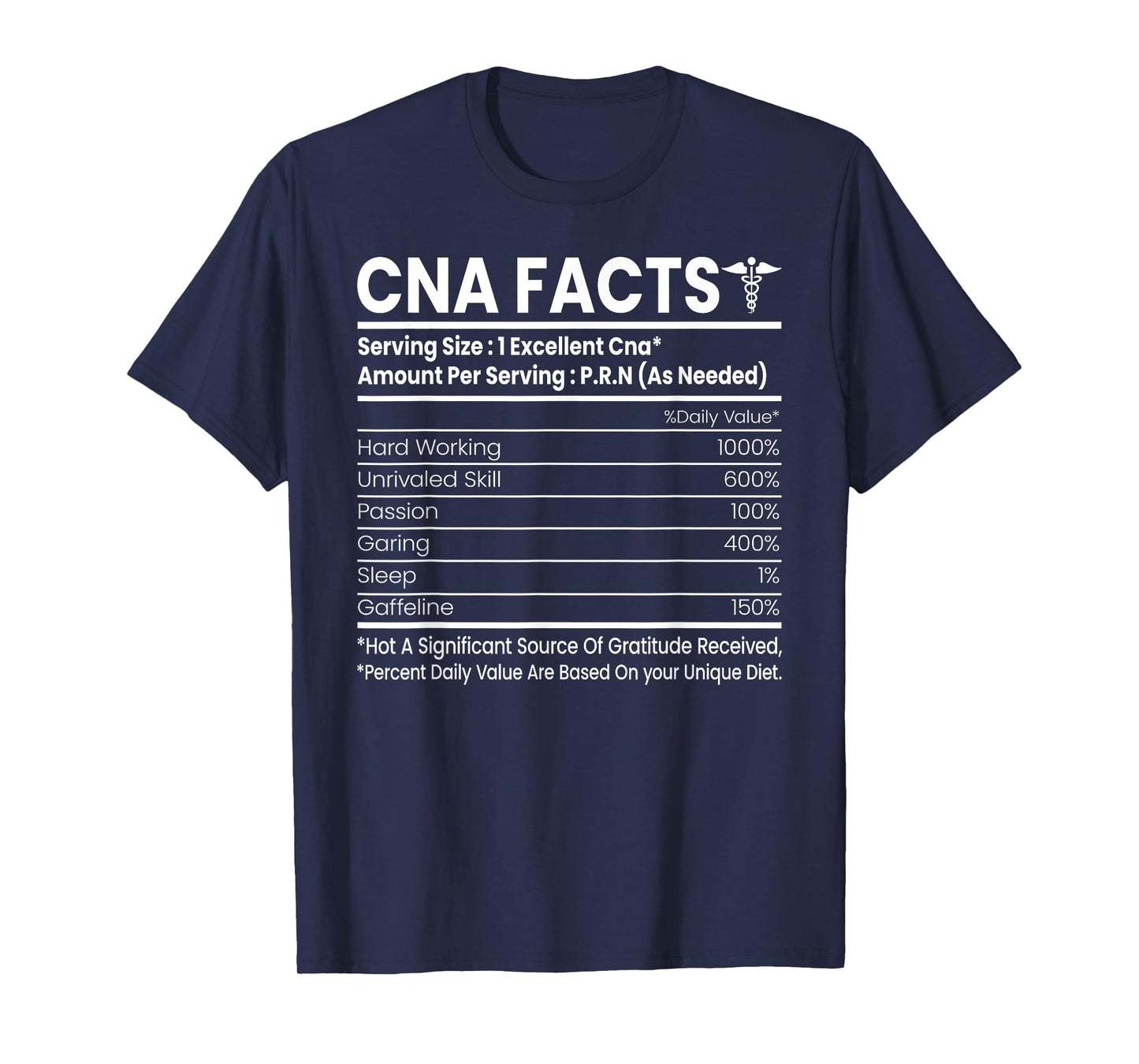 CNA Facts - Funny Certified Nurse Assistant CNA T-Shirt