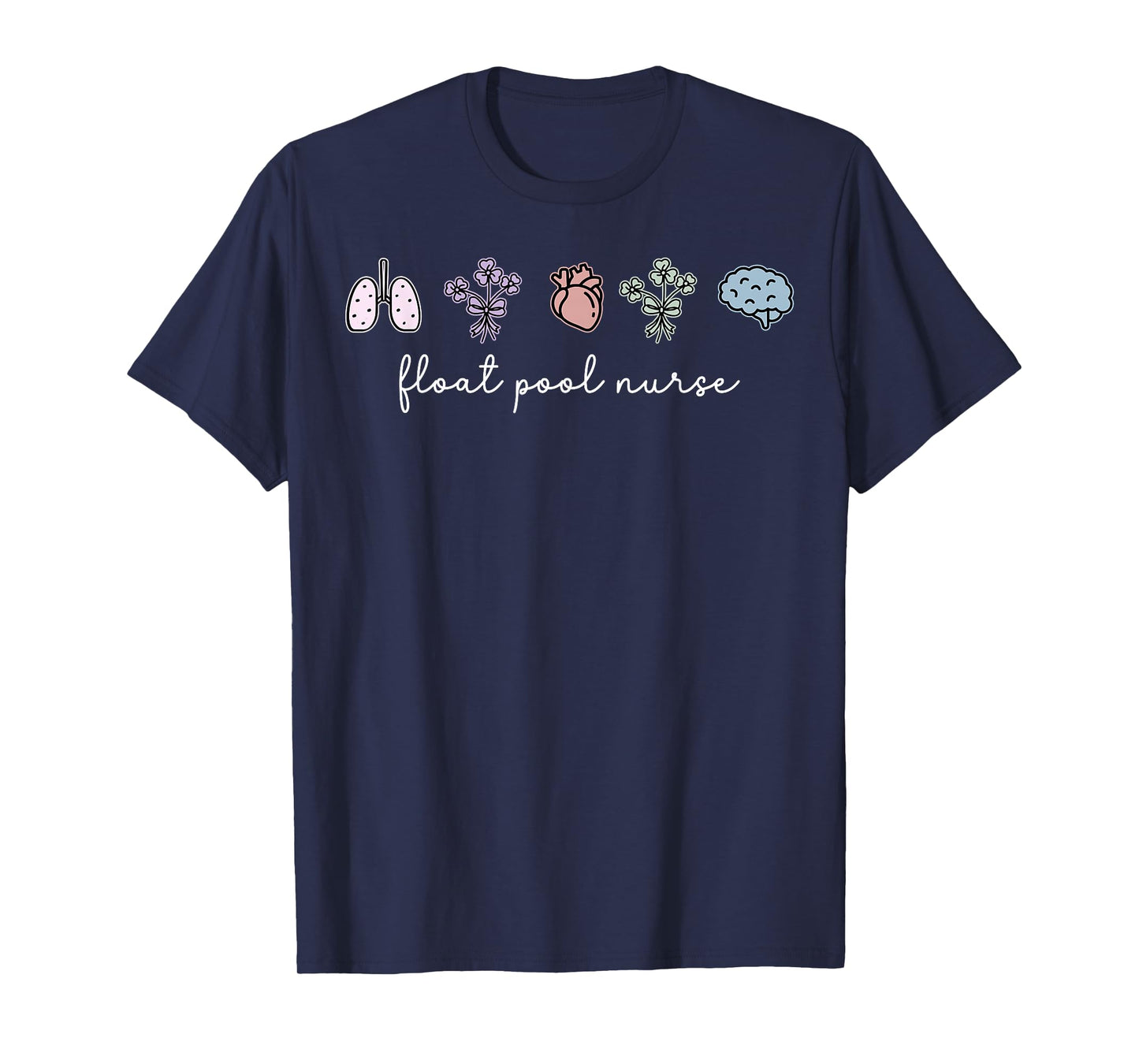 Boho Floral Float Pool Nurse Emergency Medicine Graduation T-Shirt