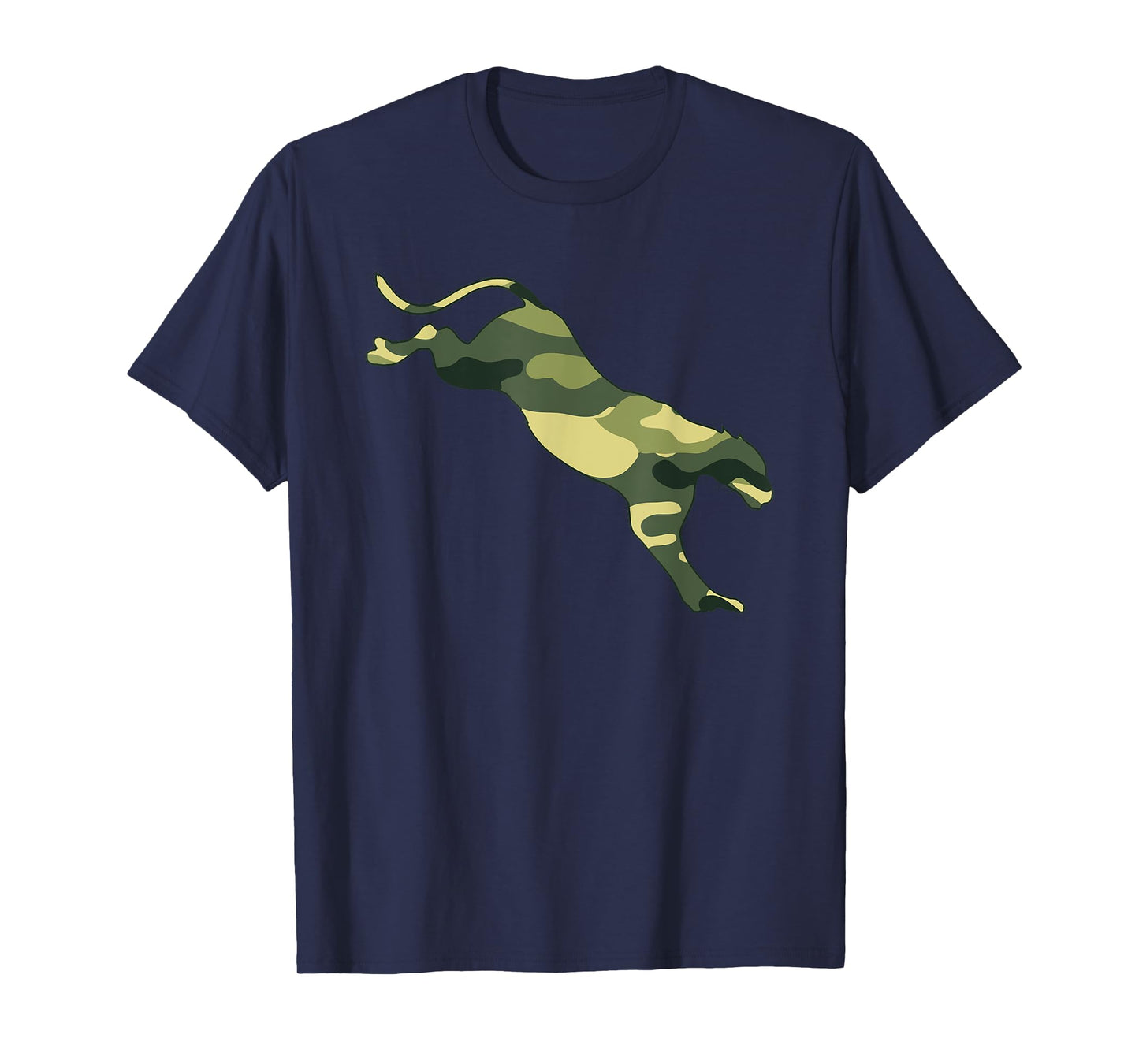 Military Cougar Camo Men Print US Puma Animal Veteran Gift T-Shirt