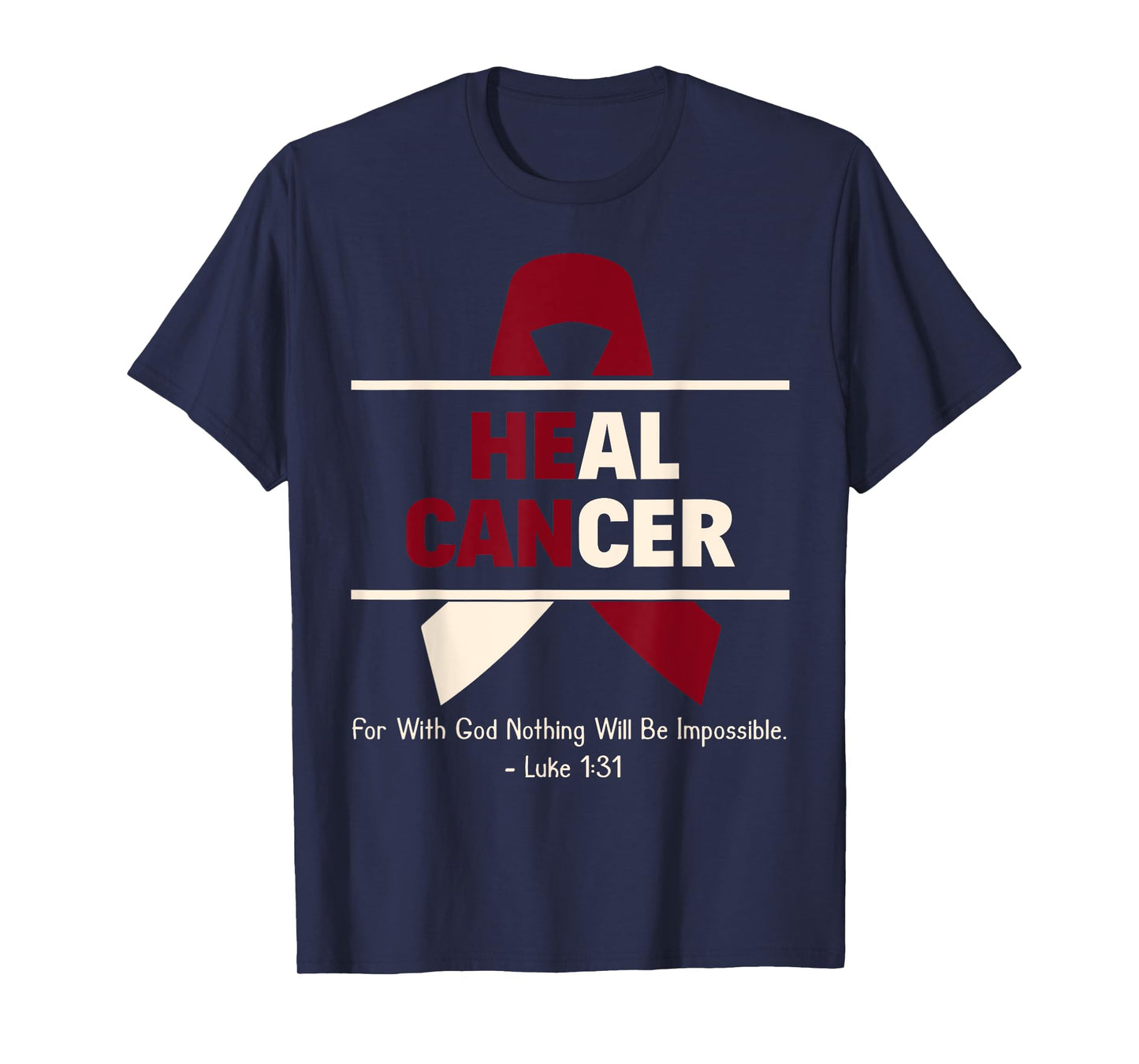 Heal Oral Head & Neck Cancer Christian Cancer Survivor Gift T-Shirt