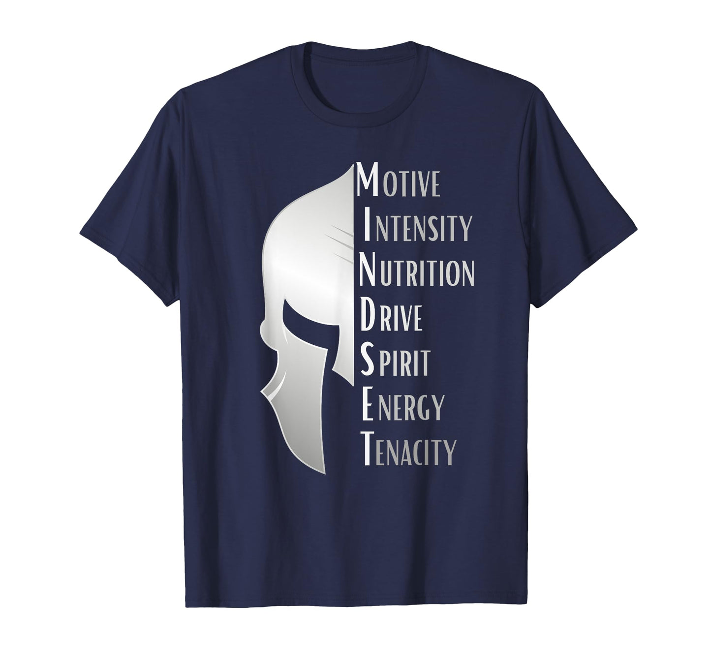 Spartan Mindset Motivational Inspirational Quote Graphic T-Shirt