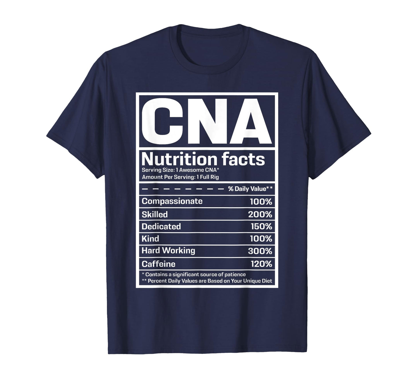 CNA Certified Nursing Assistant Gifts CNA Humor T-Shirt Black Unisex-Adults Small Crew Neck Short Sleeve Regular Fit Modern Humor Professional Use