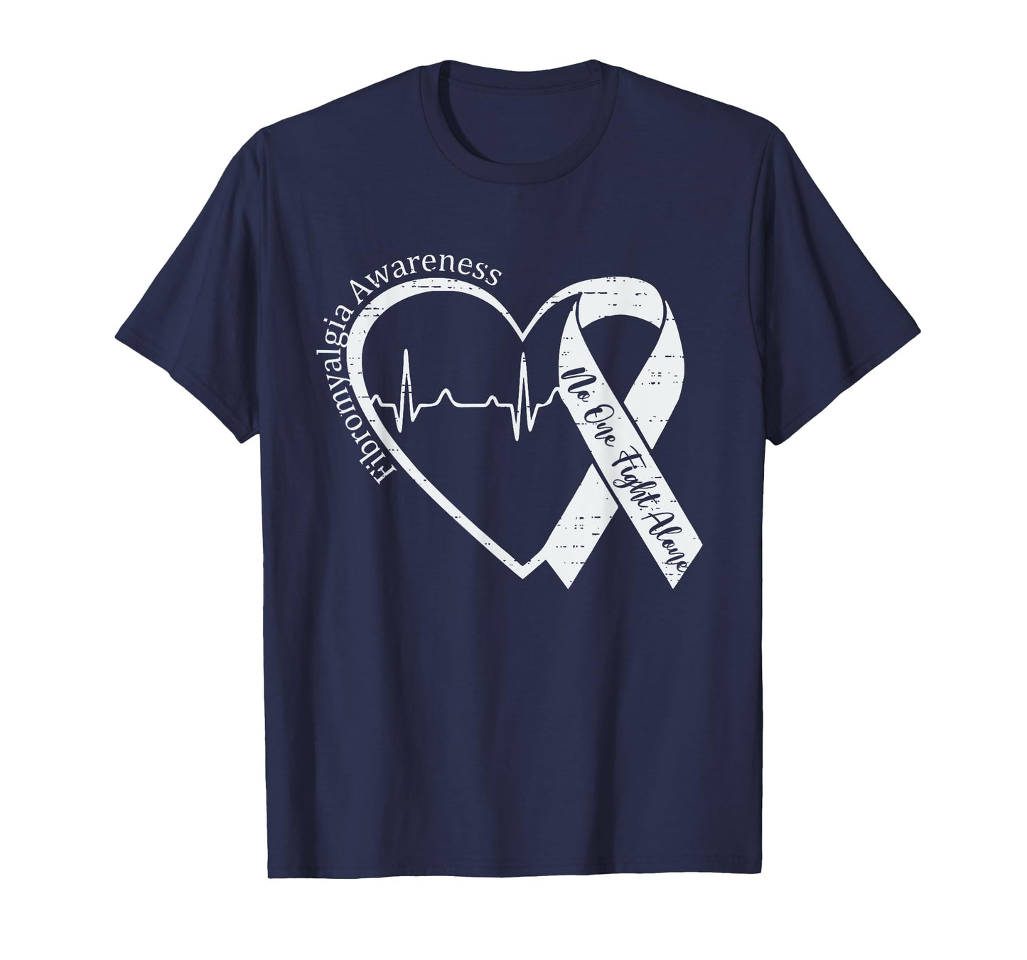 Fibromyalgia Awareness Heart Fibro Warrior Support Family T-Shirt