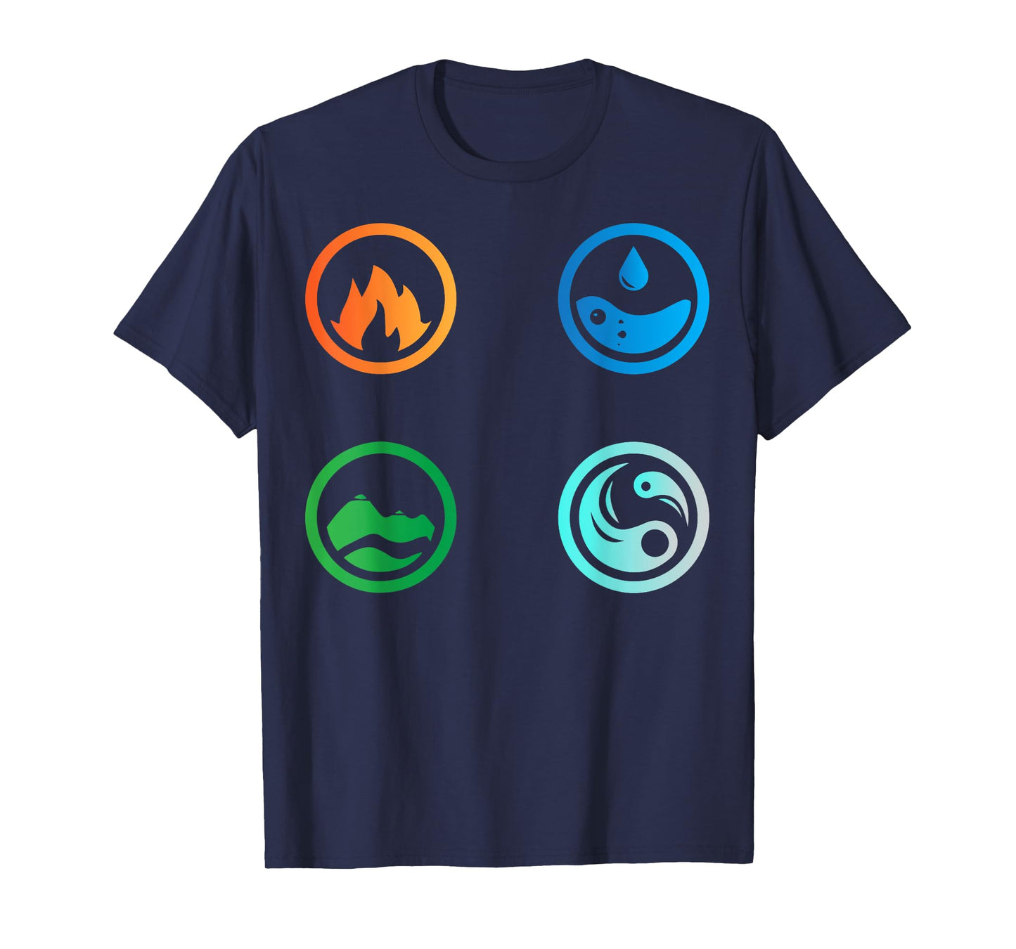 Earth, Water, Fire, Air , The Four Elements T-Shirt