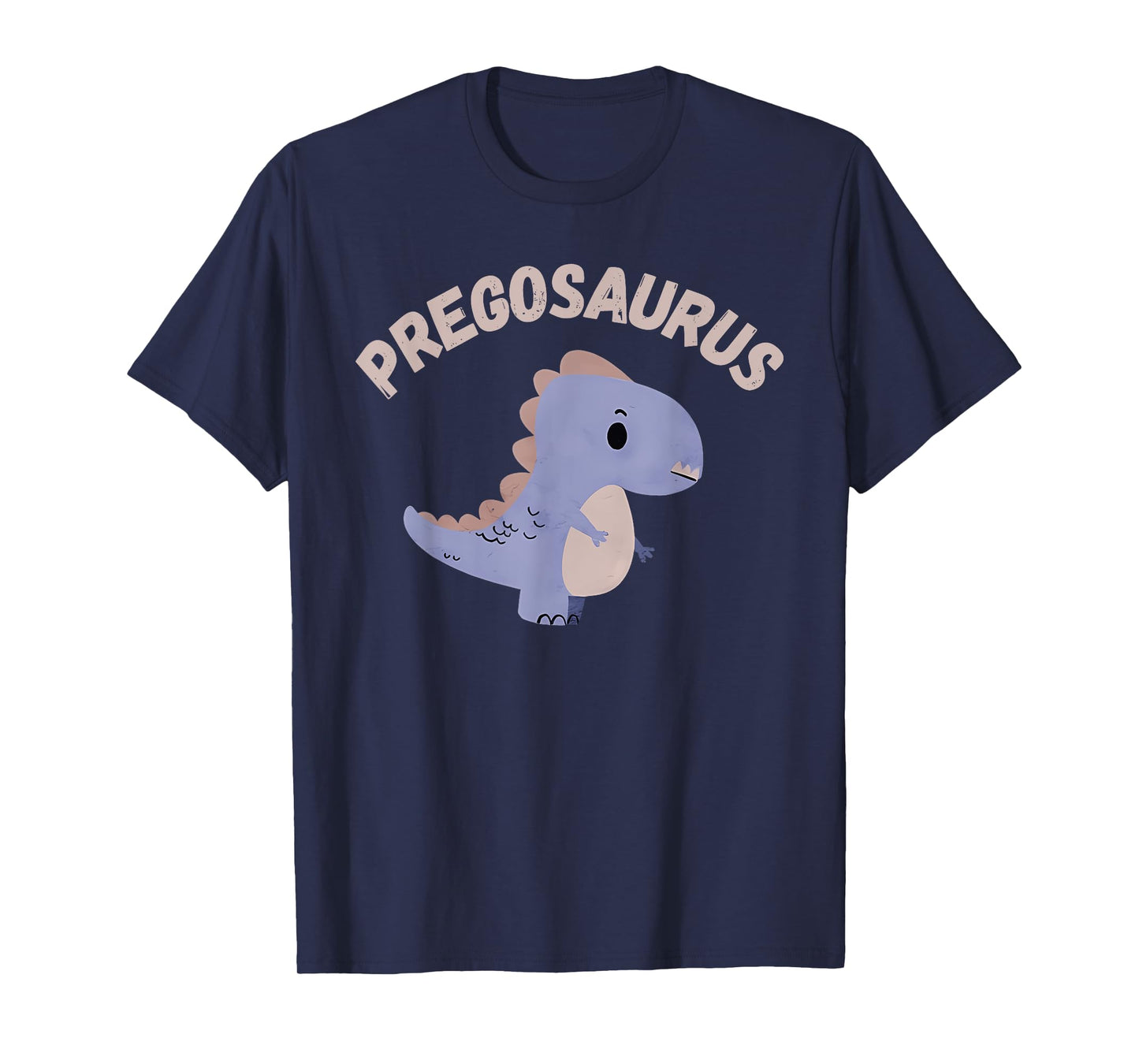 Pregosaurus Cute Retro Mommy Dinosaur Pregnancy Announcement T-Shirt