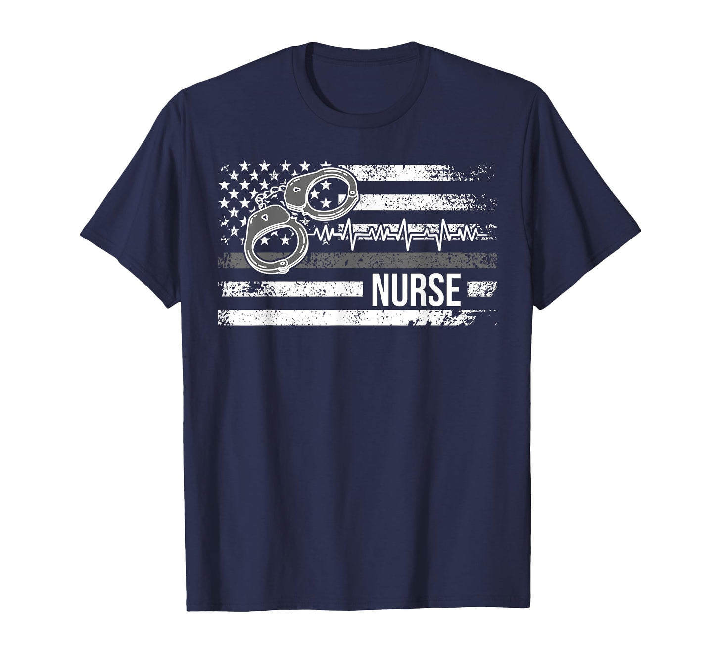 Correctional Nurse American Flag Corrections Nursing T-Shirt